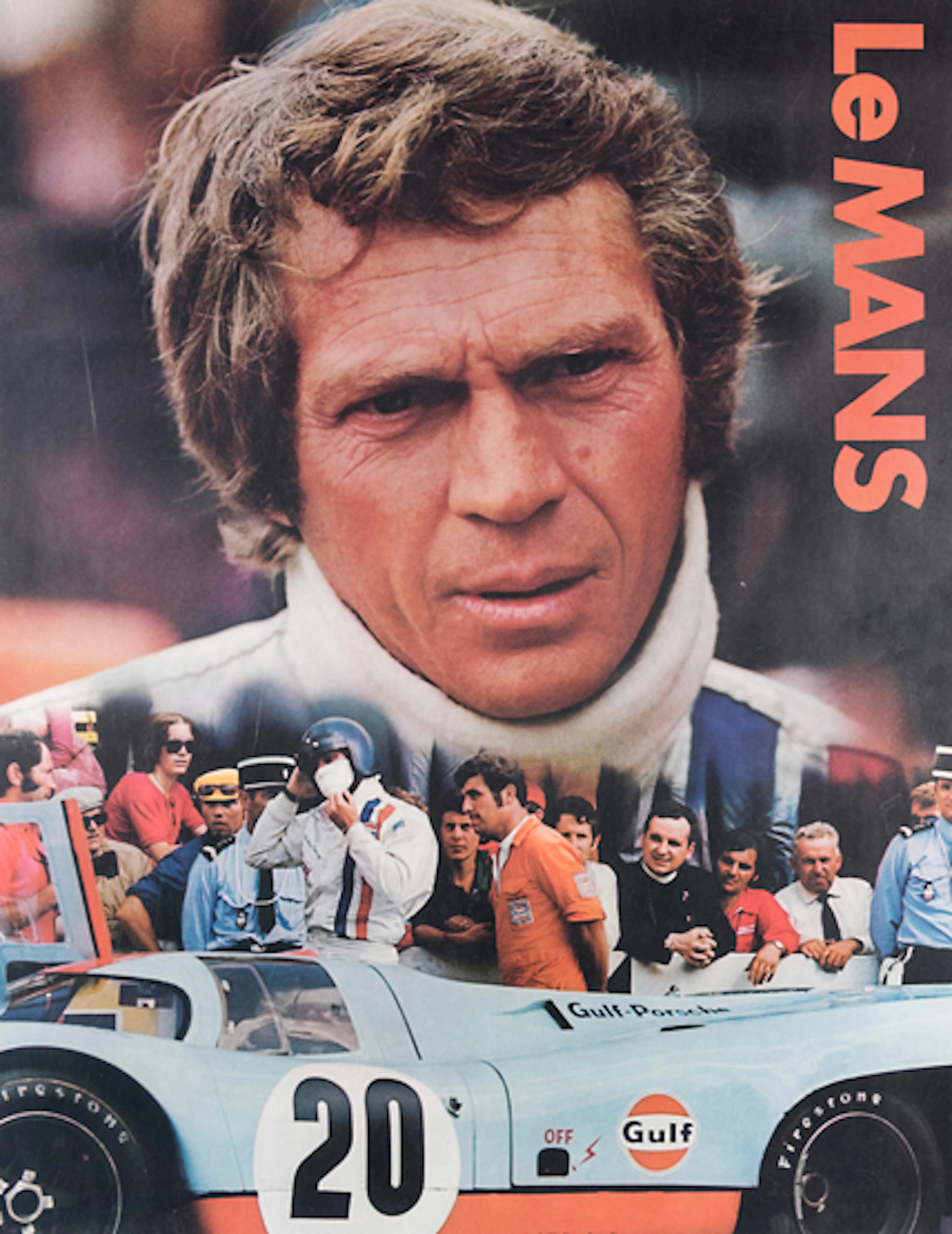 Original Steve McQueen Le Mans film poster