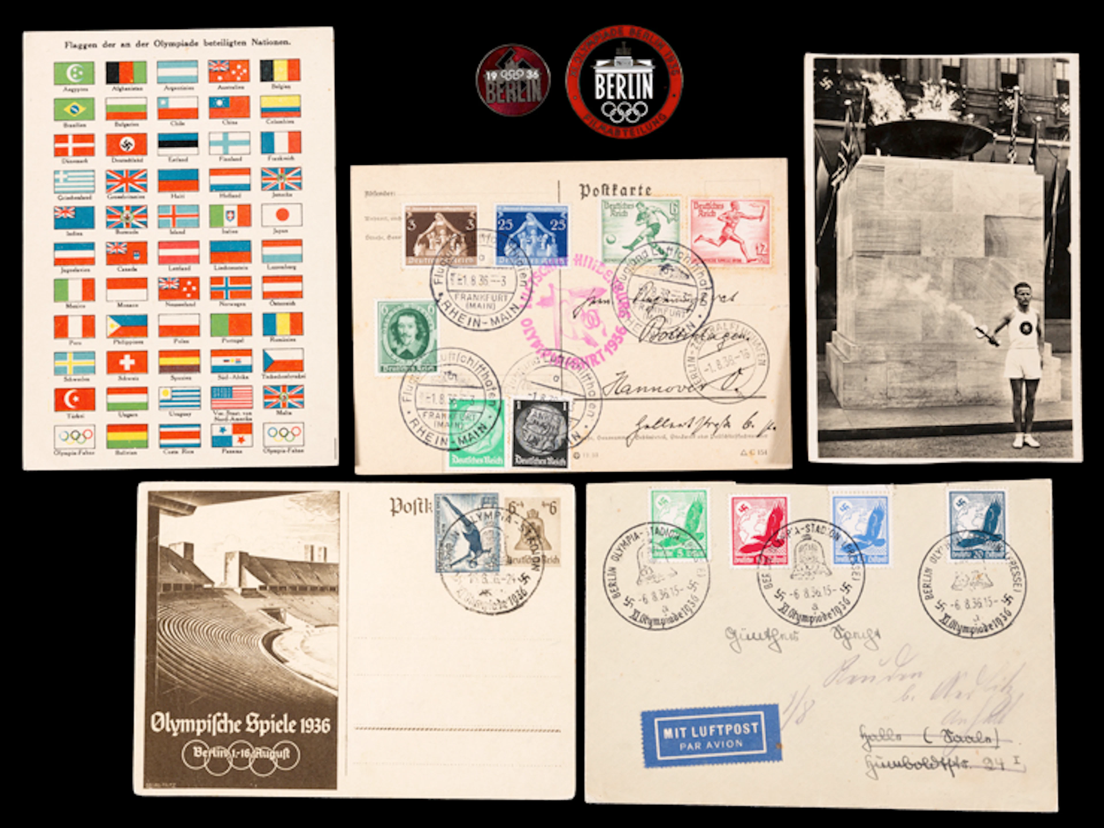 Berlin 1936 Olympic Games memorabilia from the collection...