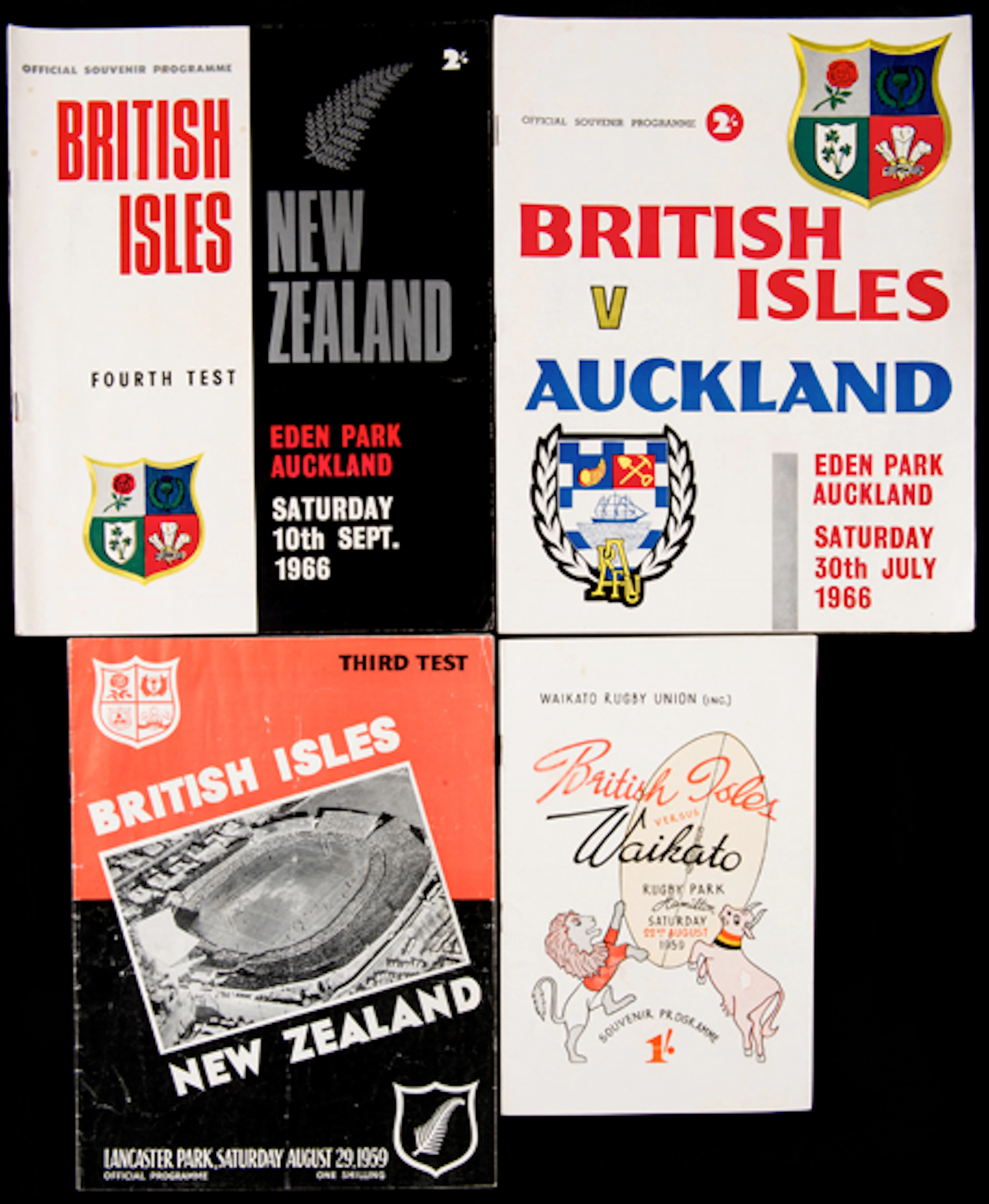 British & Irish Lions & England rugby autographs relating to tours to New Z