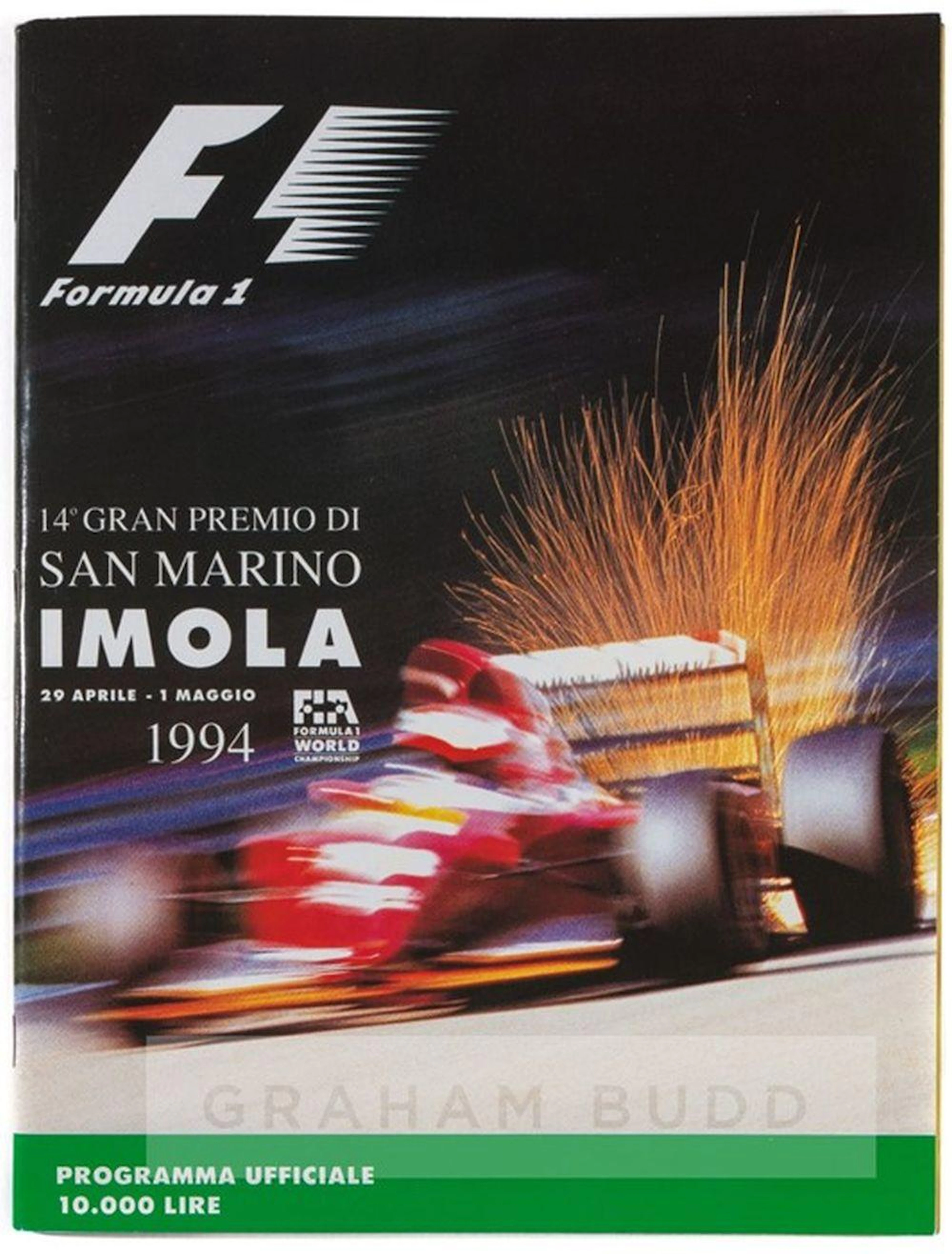 ONE OF THE FINAL AUTOGRAPHS OF THE BRAZILIAN F1 RACING...