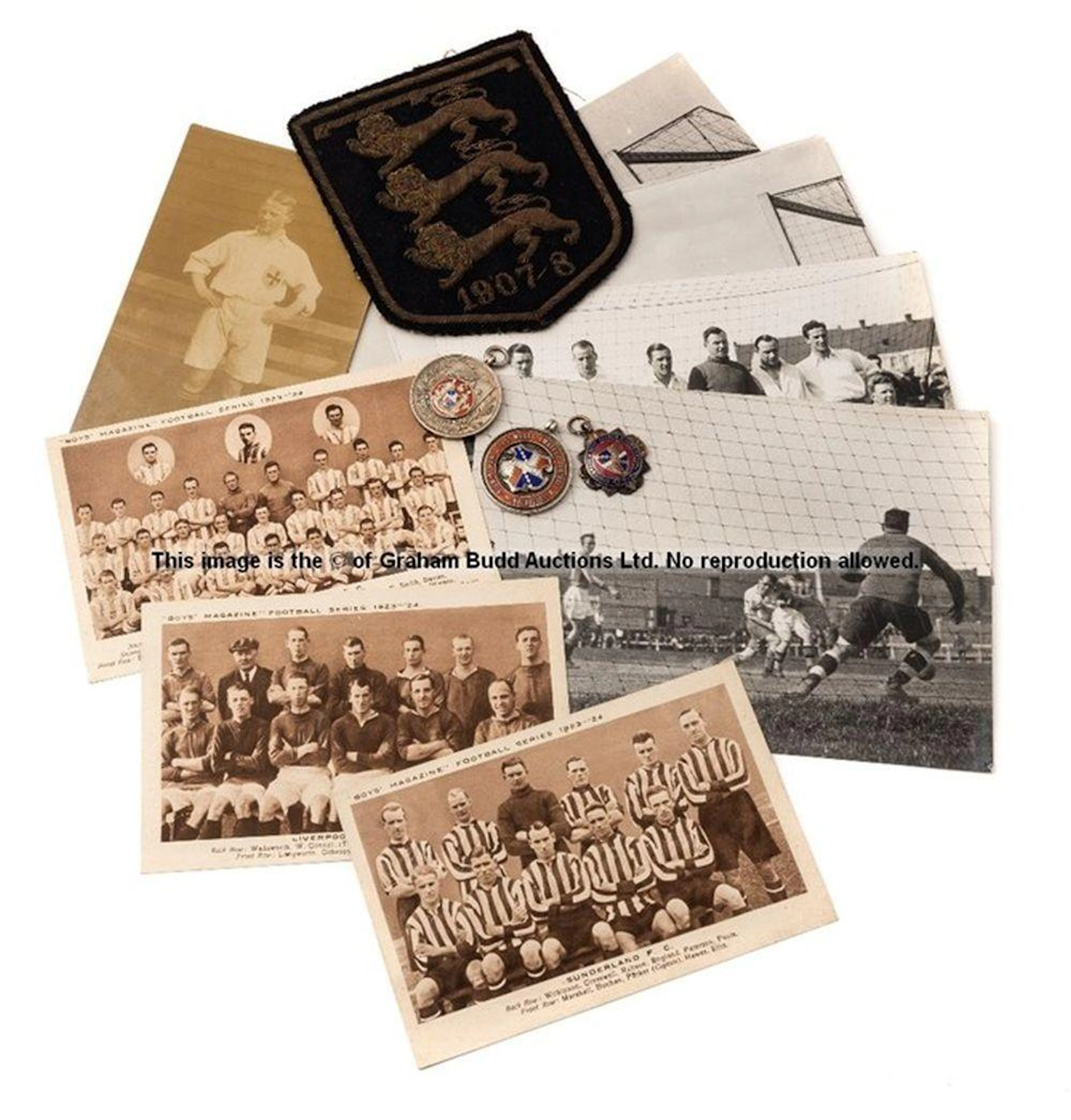 FOOTBALL MEDALS AND MEMORABILIA