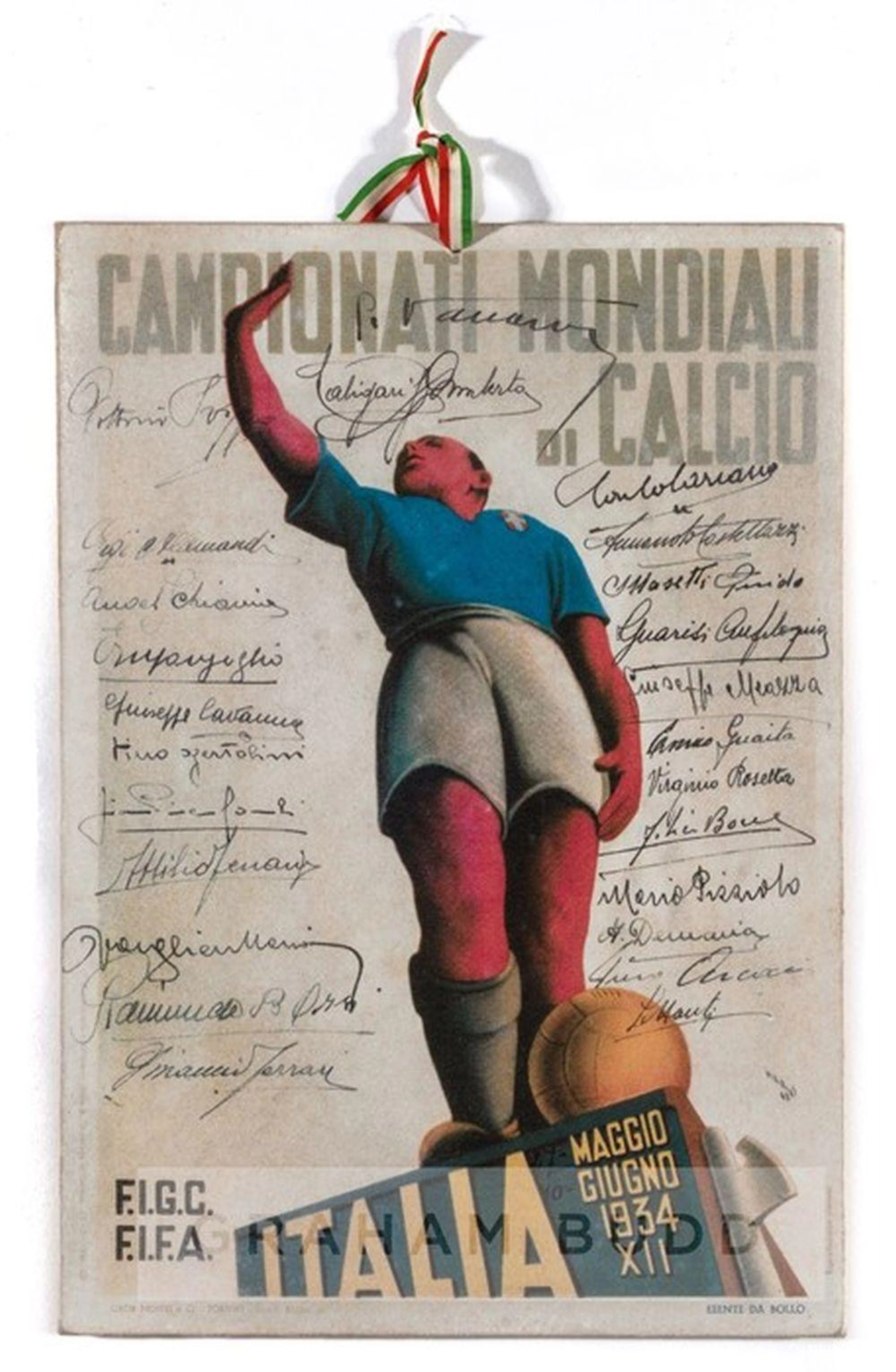 1934 FIFA WORLD CUP ?CAMPIONATI MONDIALI DI CALCIO' SMALL POSTER