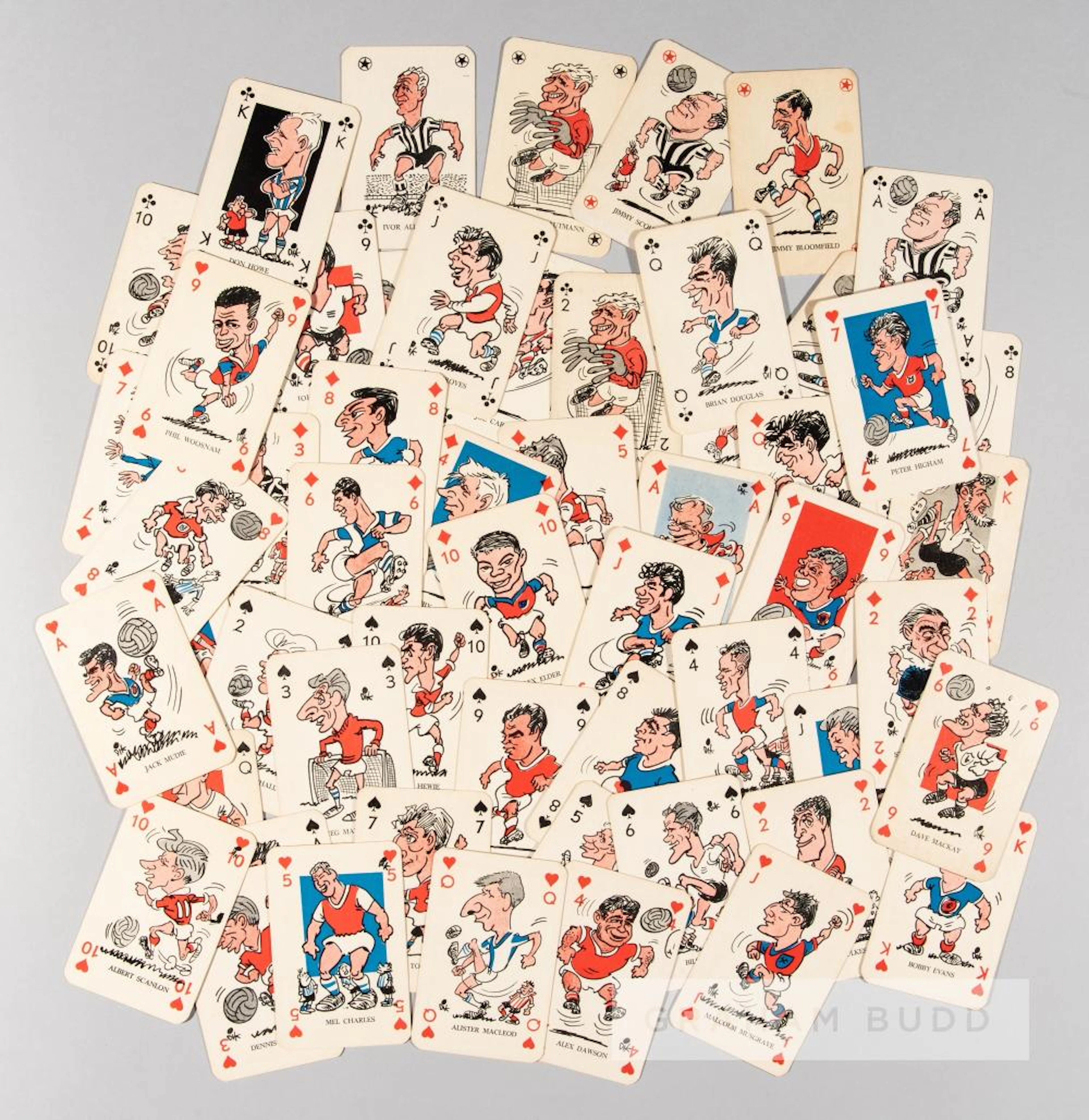 A COMPLETE SERIES OF MONTY GUM ENGLISH FOOTBALL PLAYER PLAYING CARDS, CIRCA 1961