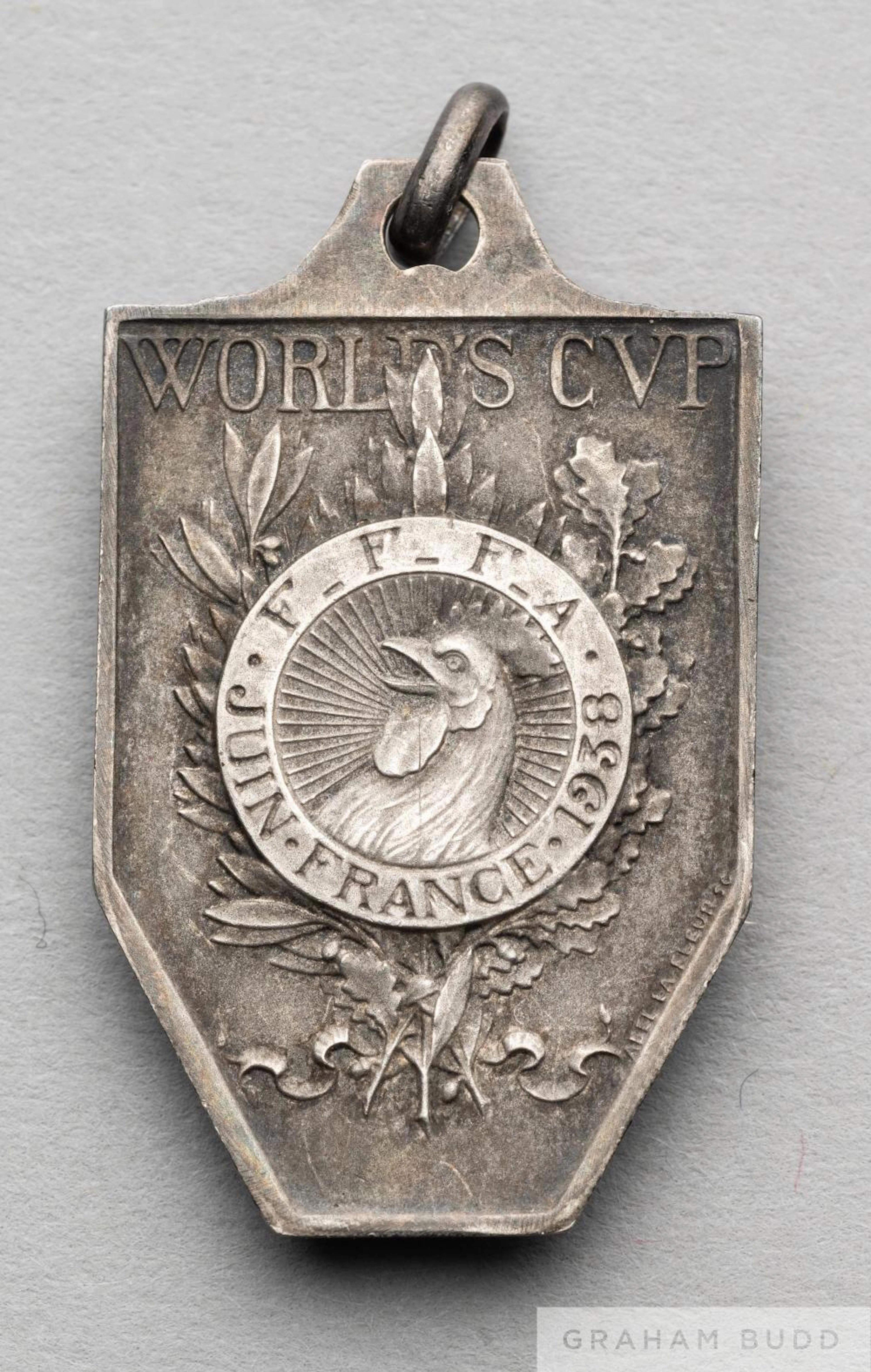 1938 France FIFA World Cup silver runners-up medal