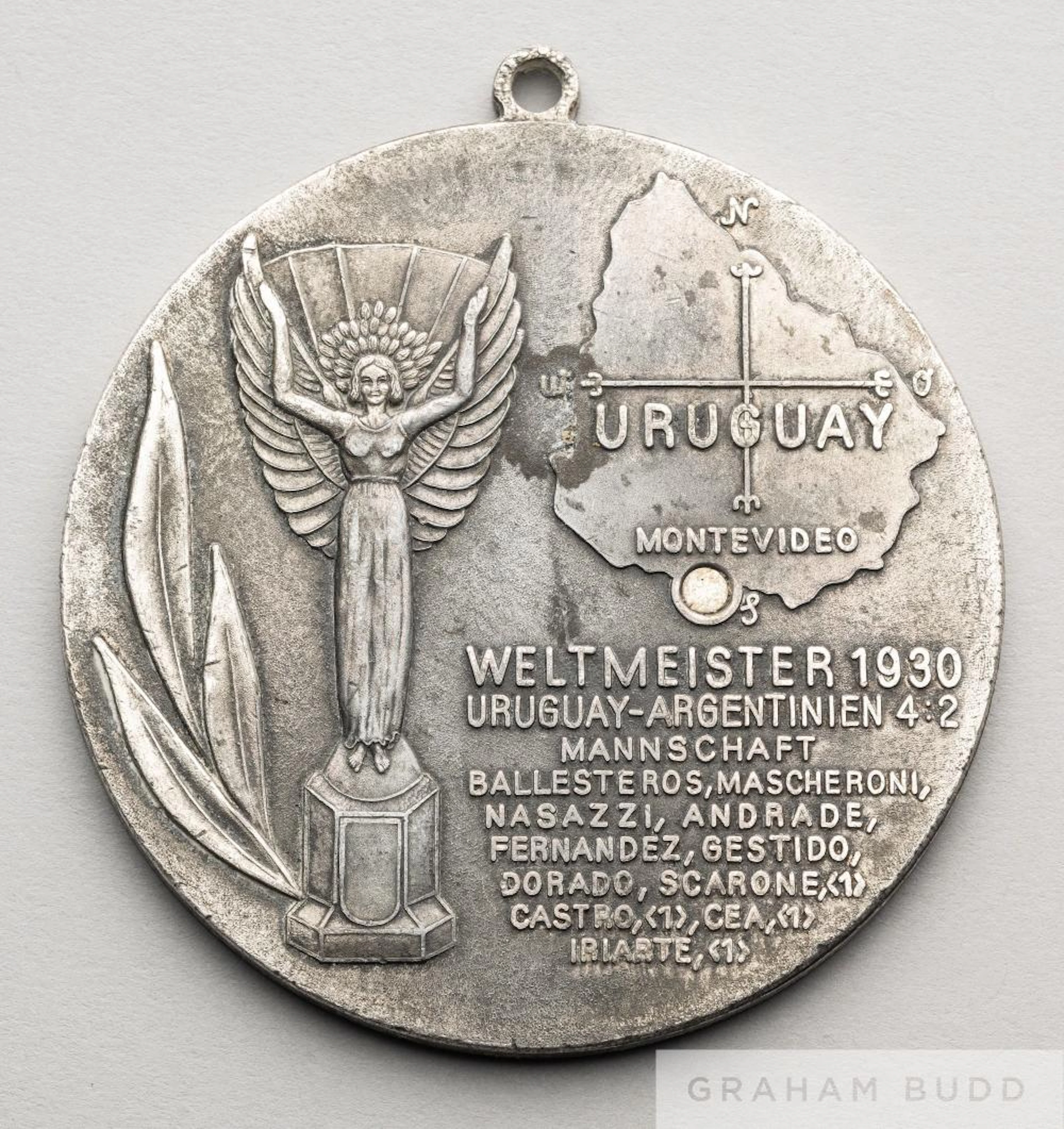 Uruguay 1930 World Cup commemorative medal re-issued in...