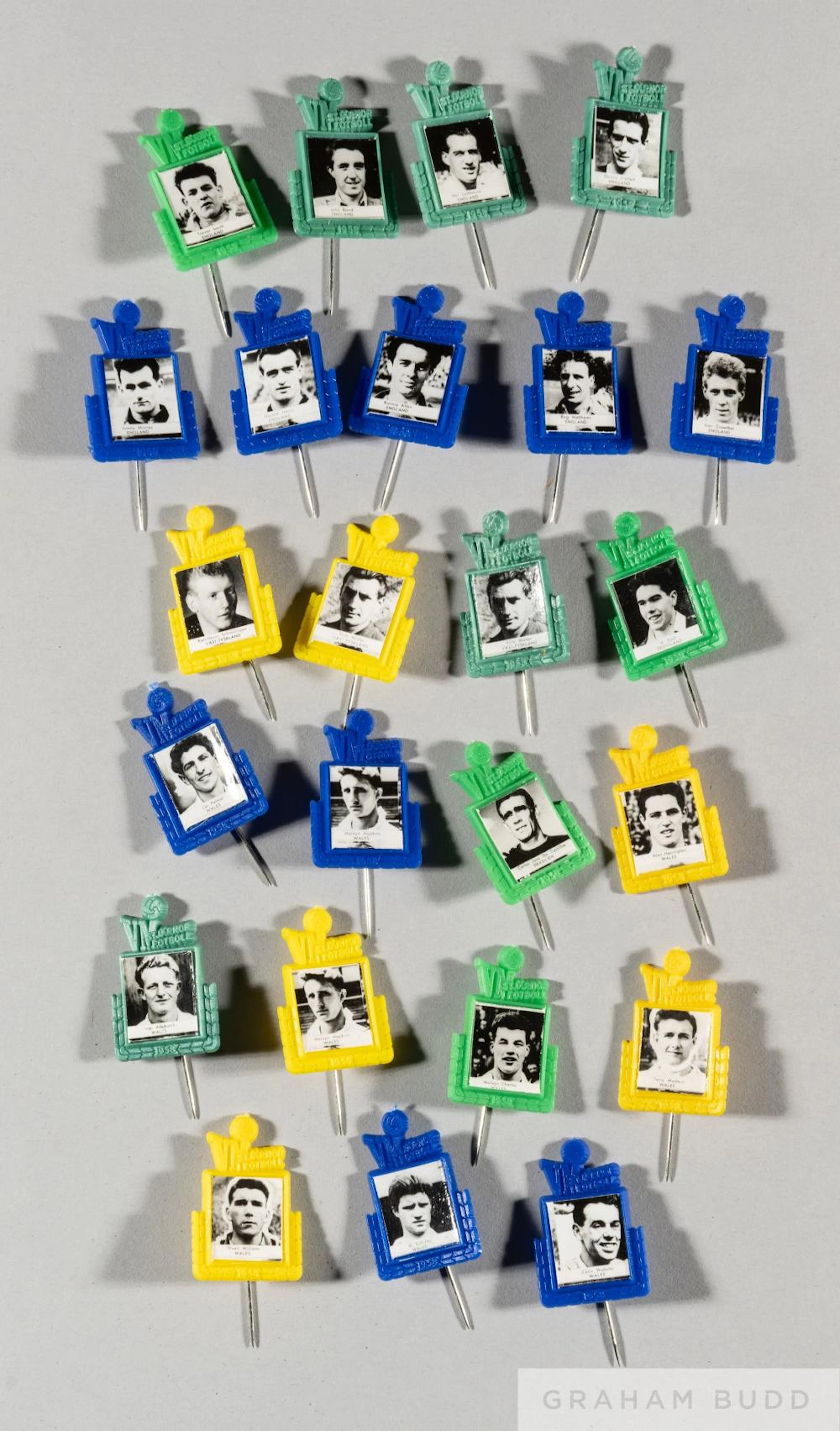 World Cup 1958 Sweden collection of coloured collectors...