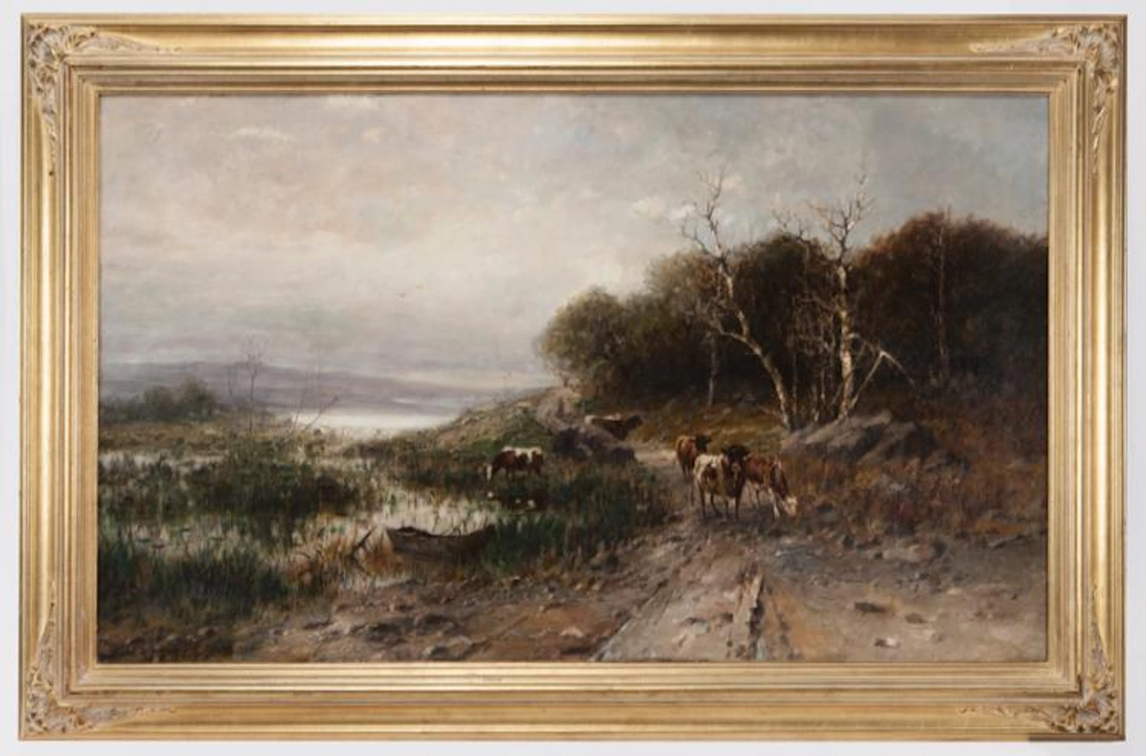 Thomas Craig "Near Great Barrington" oil on