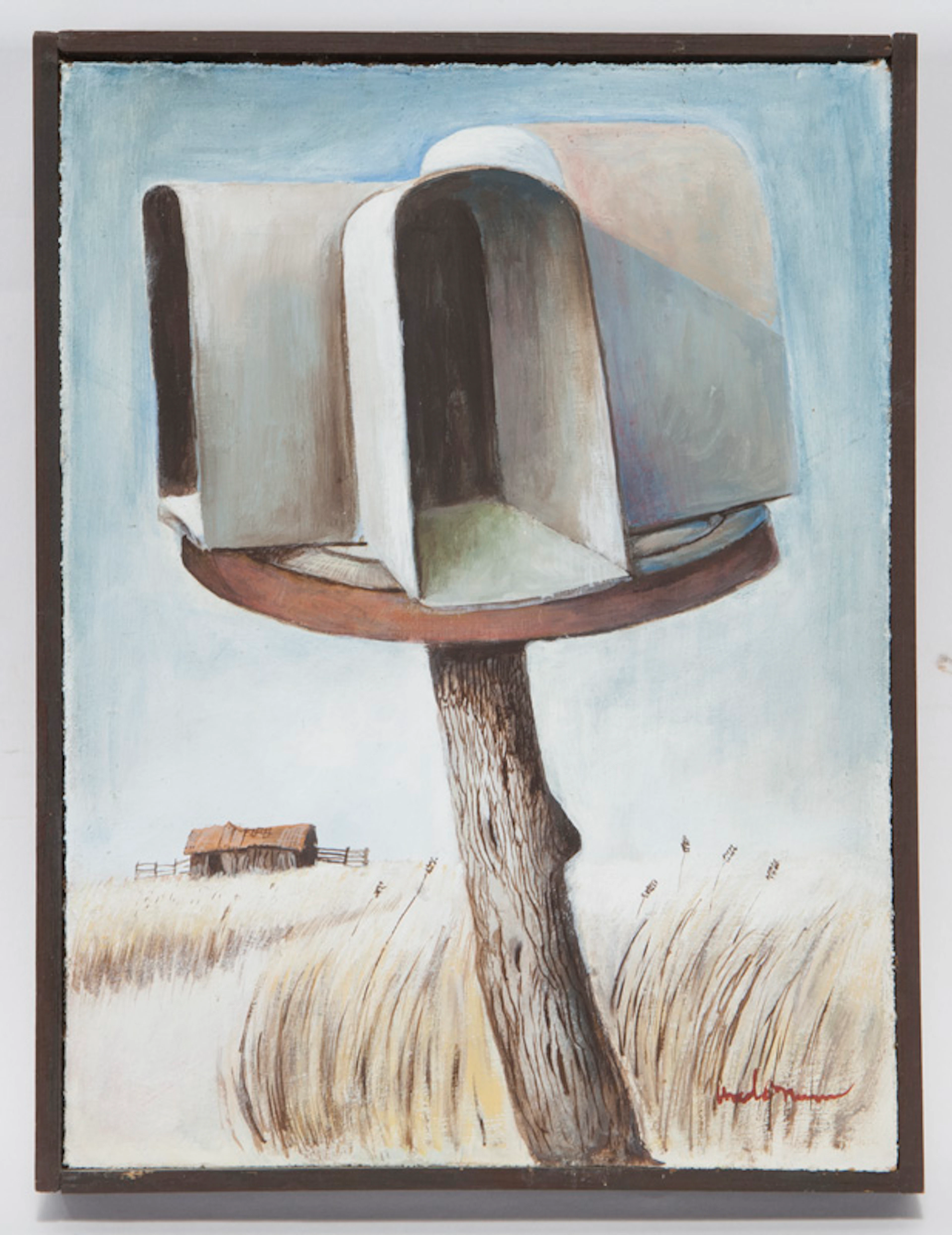 Ancel Nunn "Small Landscape" oil on board,