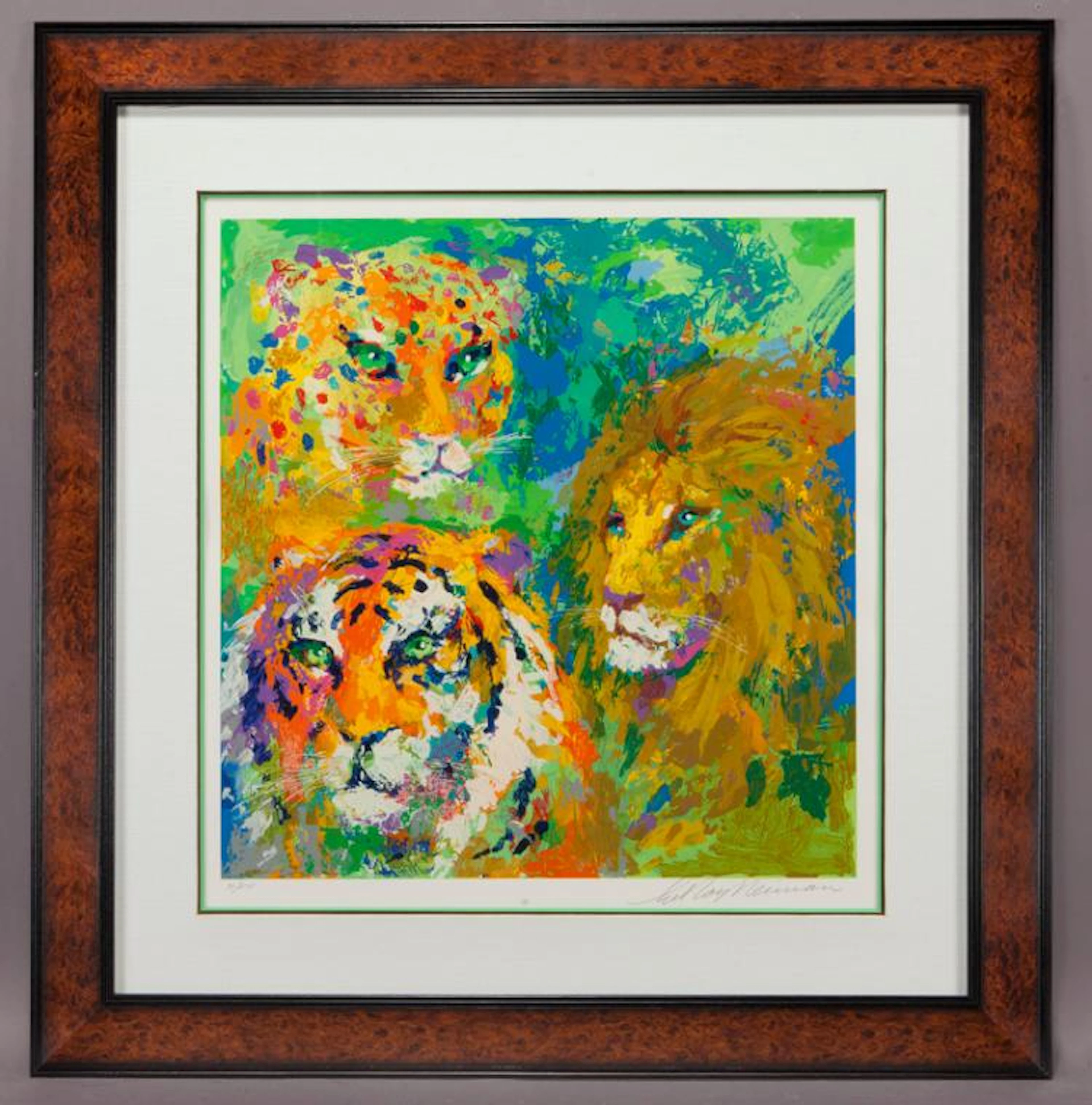 LeRoy Neiman "Family Portrait" serigraph, 2005.