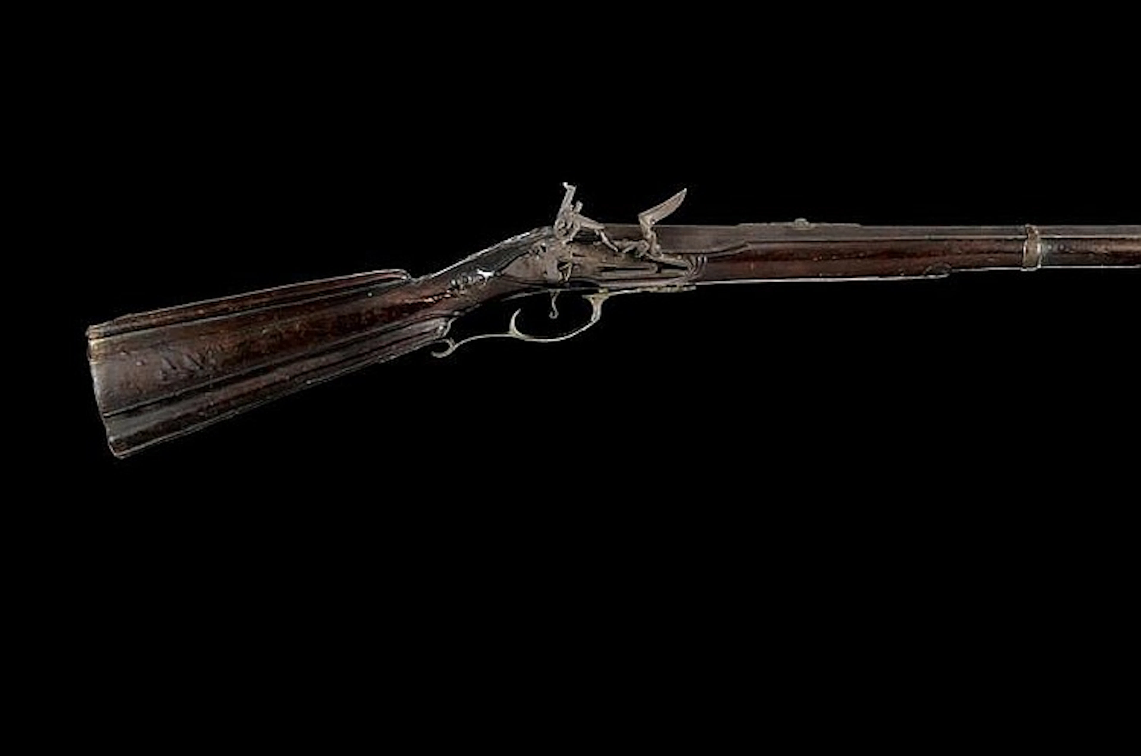 A flintlock rifle