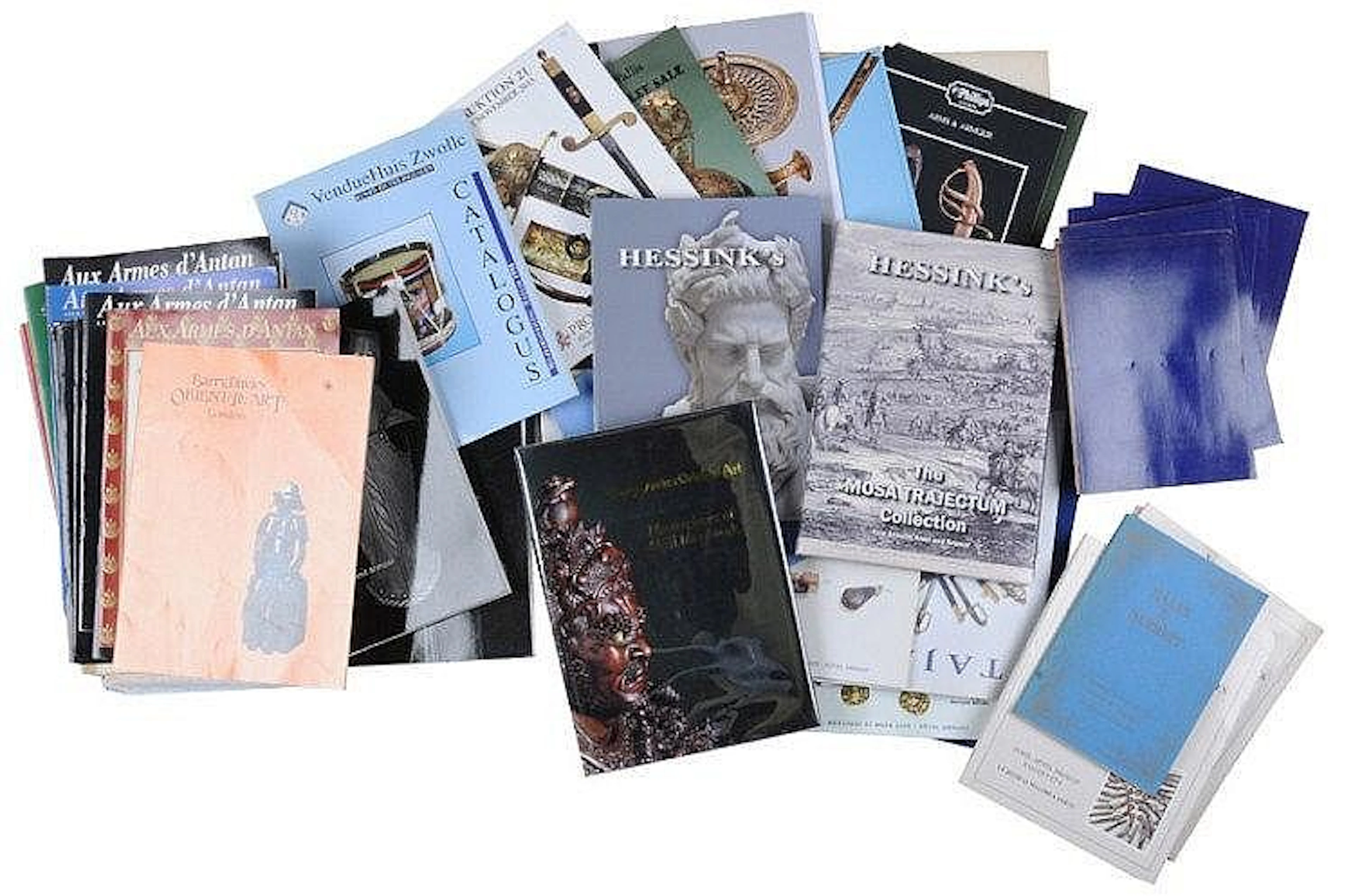 A lot of catalogues from various auction houses