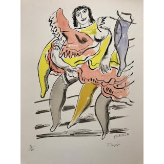 Fernand LEGER - Le French cancan, 1959 - Lithographie