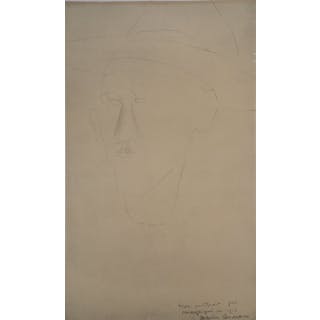 Amedeo MODIGLIANI (d’après) : Portrait de Blaise Cendrars - Lithographie, 1959