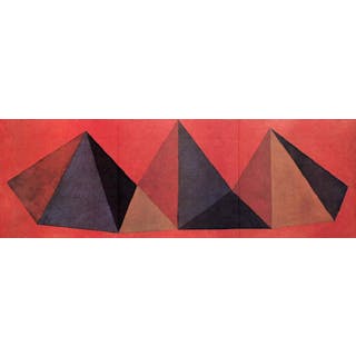 Sol LEWITT - Piramidi IV, 1986 - Lithographie originale signée au crayon