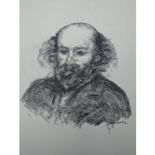 Pierre Auguste RENOIR (d’après) : Paul Cézanne, 1951 - Lithographie