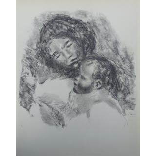Pierre Auguste RENOIR (d’après) : Maternité, 1951 - Lithographie signée