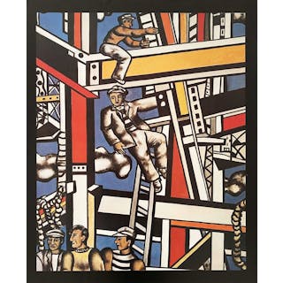 Fernand Léger (d’après) - Les Constructeurs - impression offset