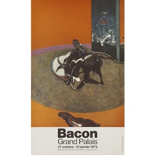 Francis BACON (d’après) - Exposition Grand Palais, 1972 - Affiche originale