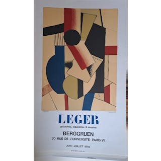 Fernand Léger (d’après) - Gouaches Aquarelles (Composition) - Affiche