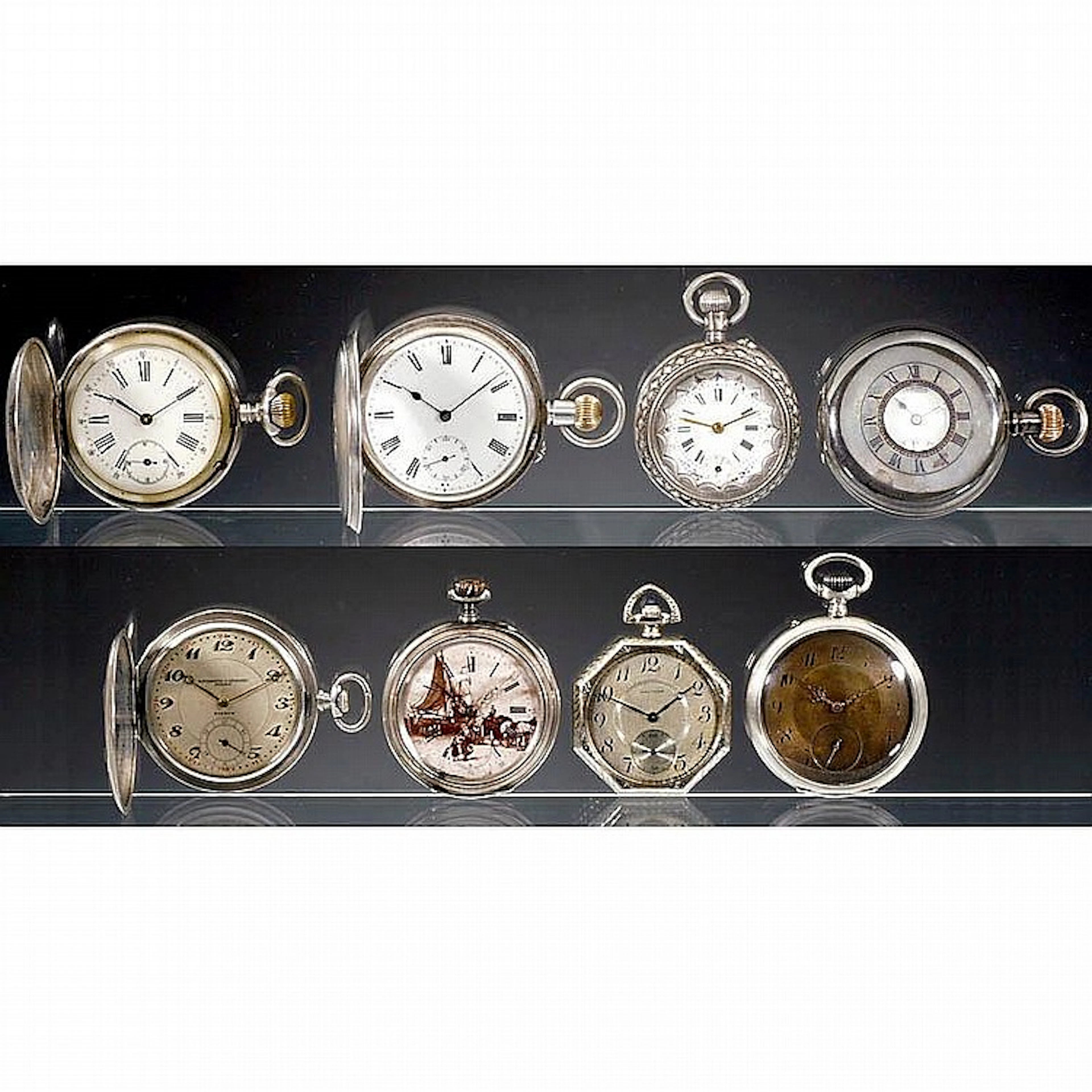 8 Gents Pocket Watches, 19th Century