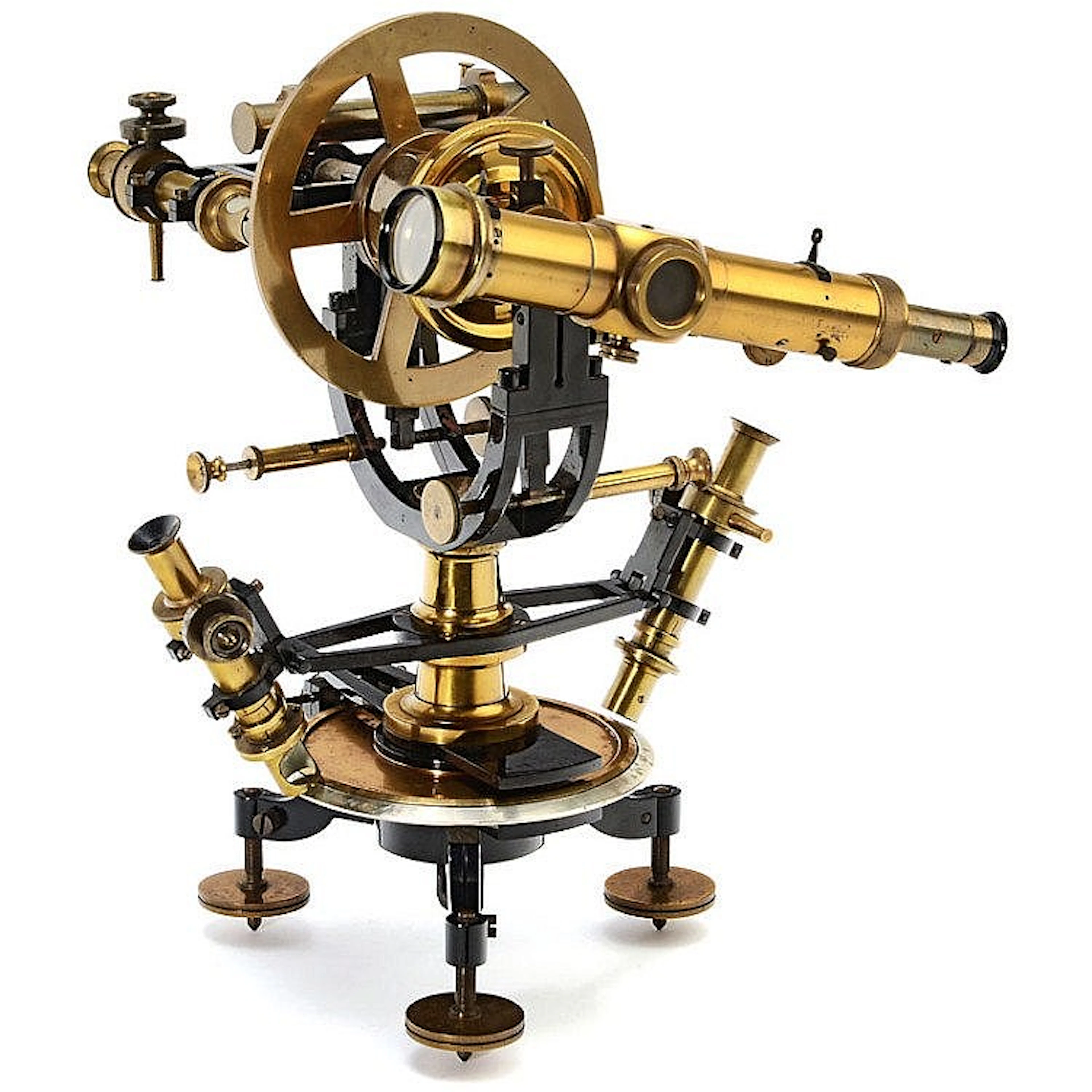 Large Italian Theodolite by Salmoiraghi, c. 1900