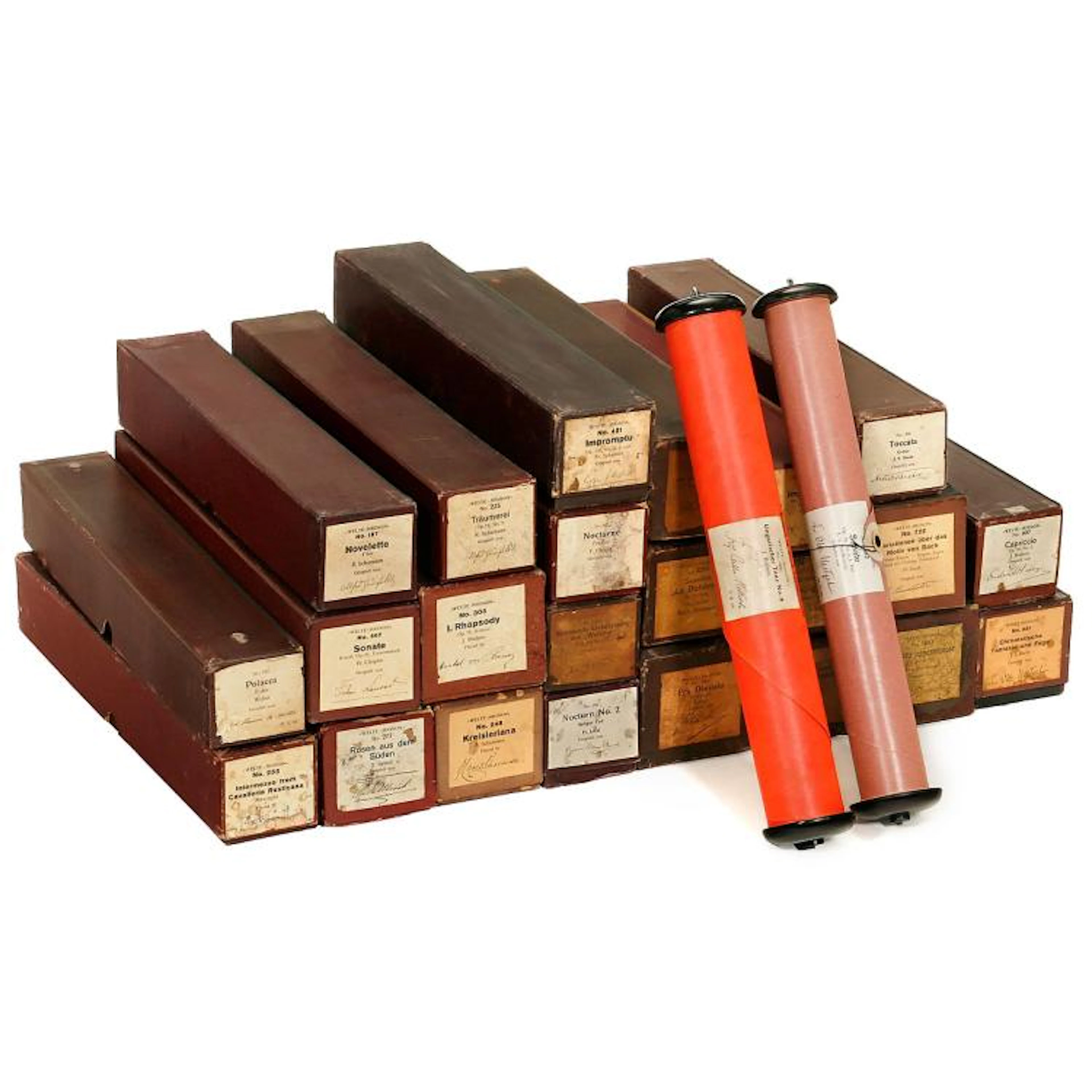 25 Welte Red Pianola Rolls, c. 1920