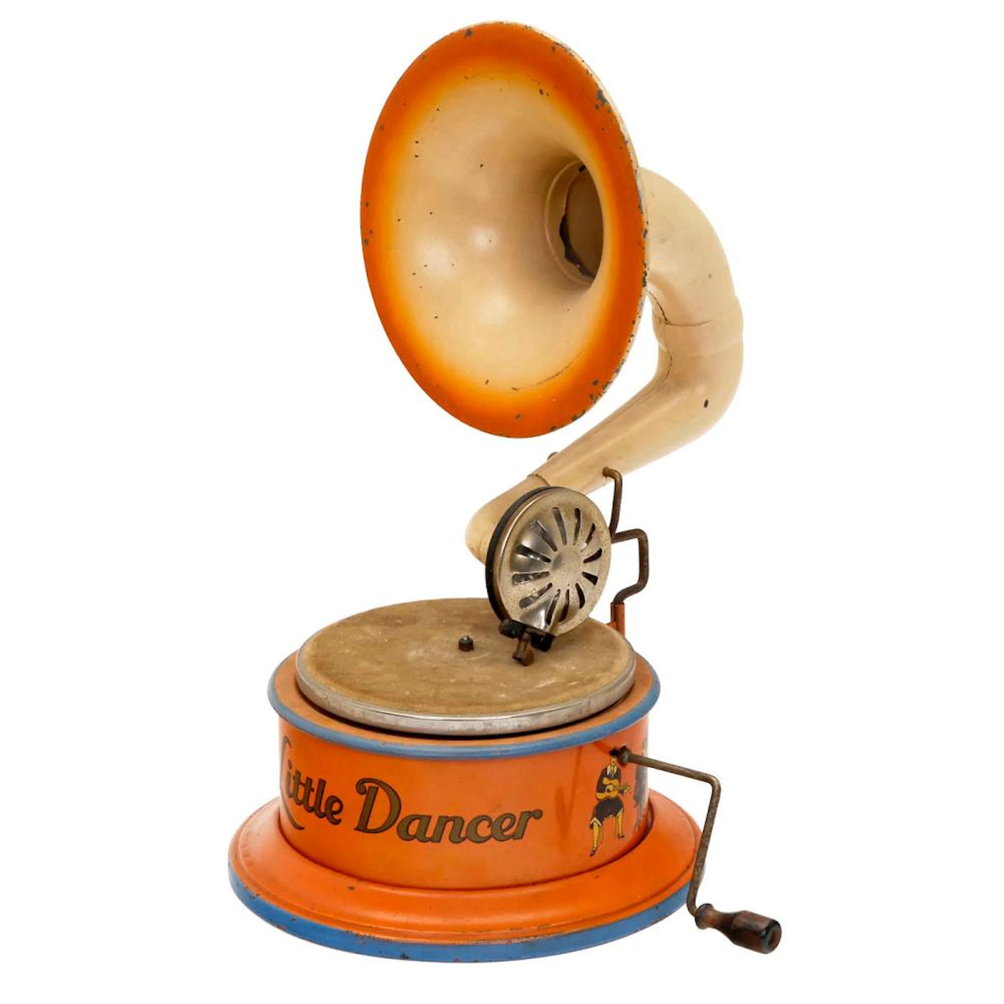 Very Rare "Little Dancer" Tin-Toy Phonograph, c. 1920