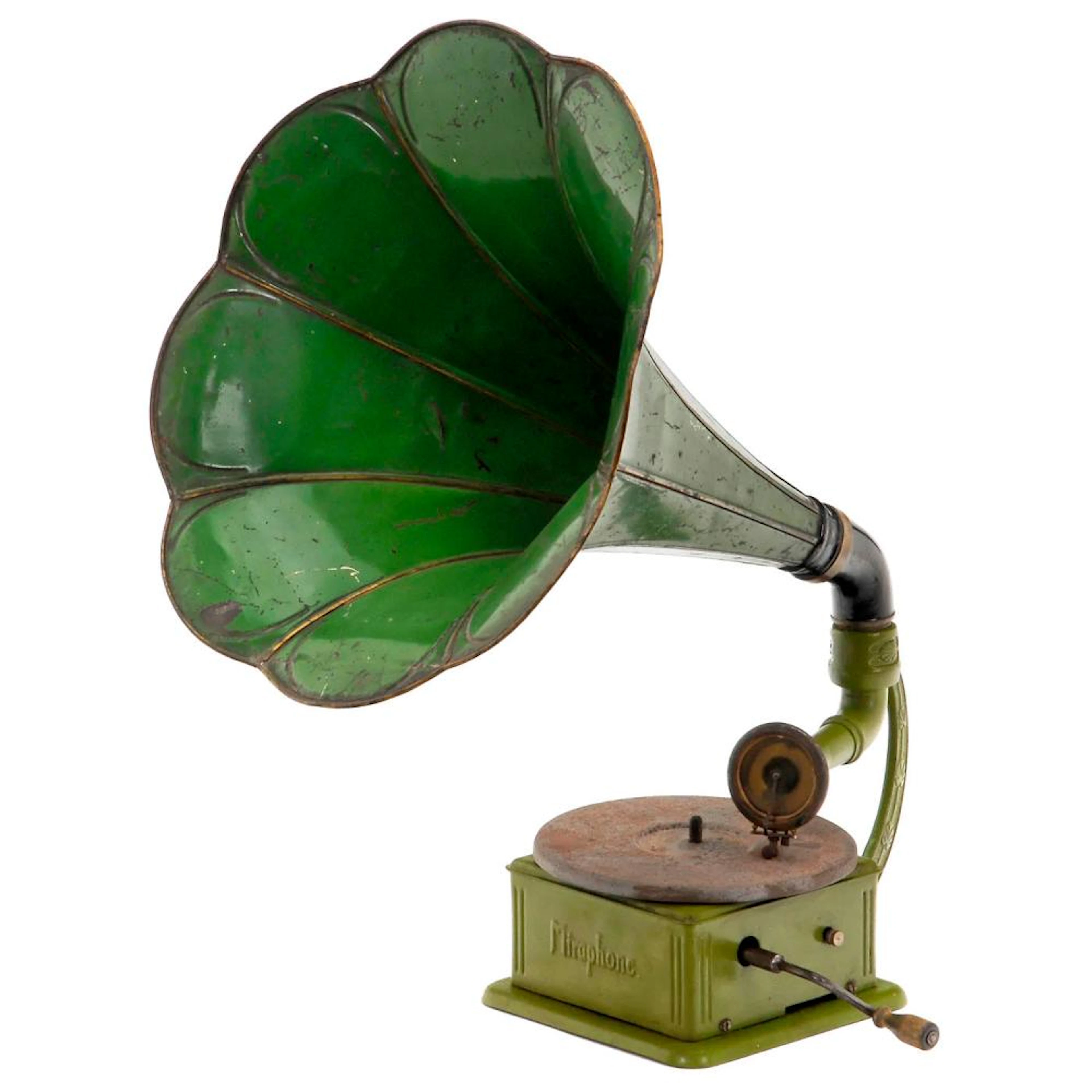 Rare Tin Toy Miraphone Phonograph, c. 1920