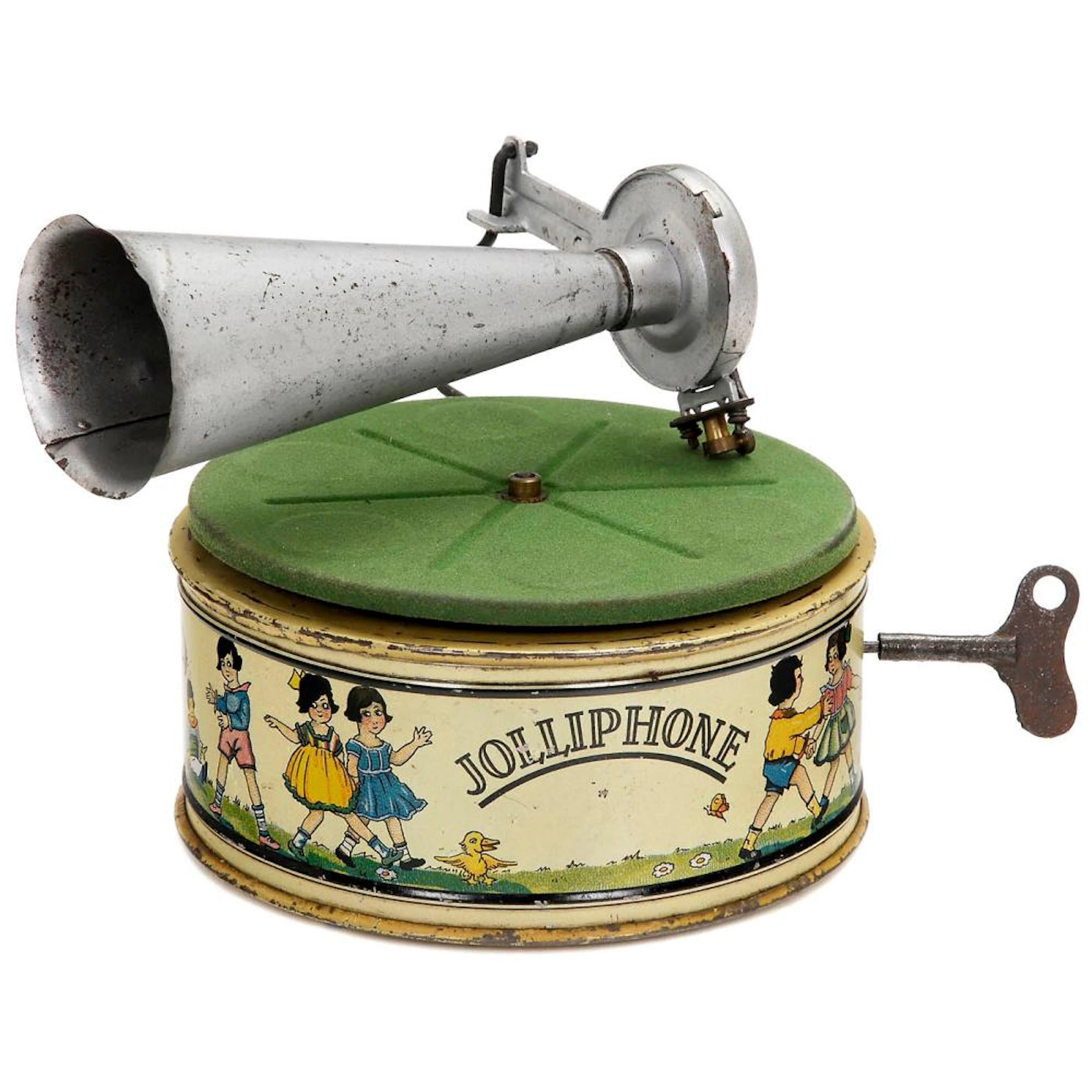 Jolliphone Tin Toy Phonograph, c. 1925