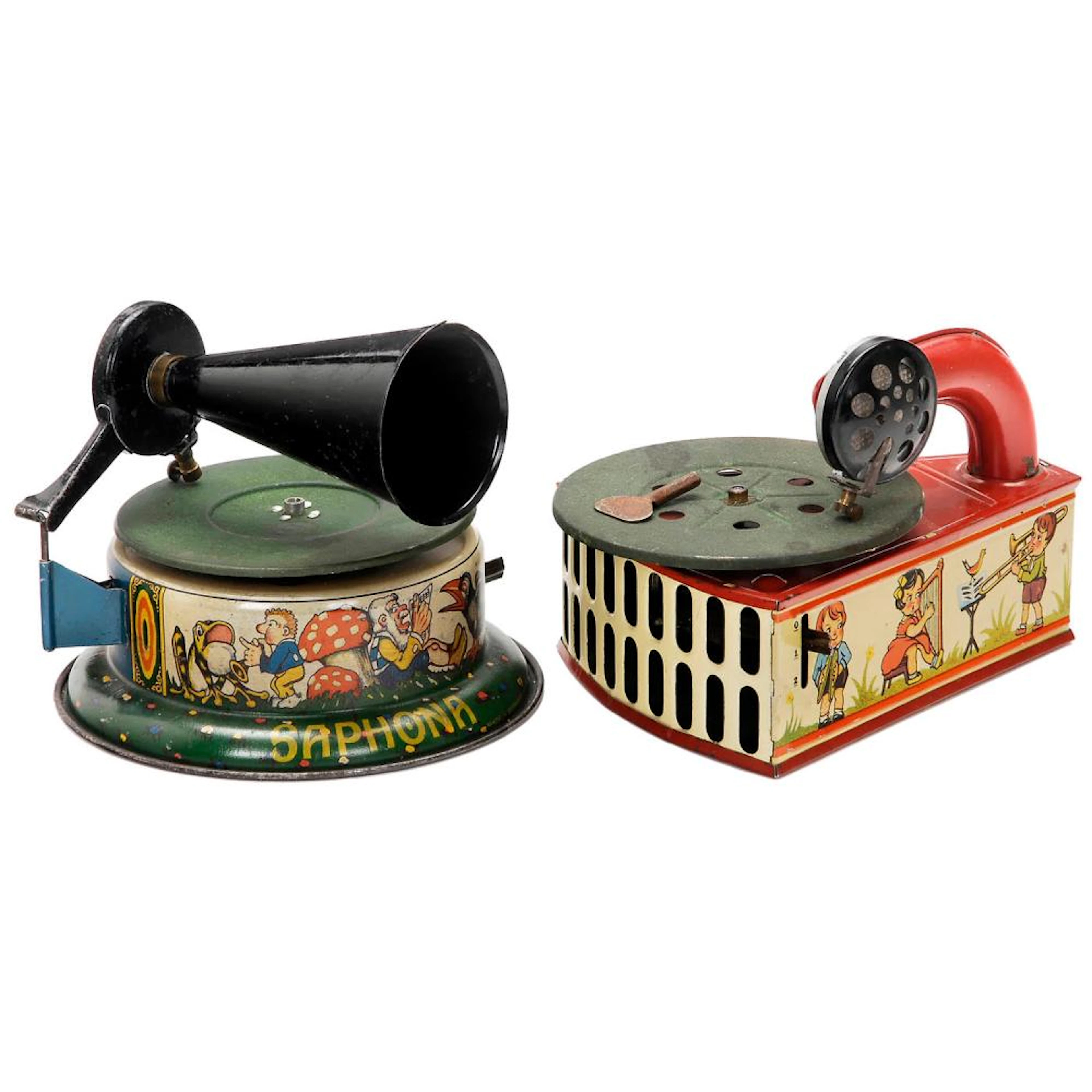 2 Toy Gramophones, c. 1925