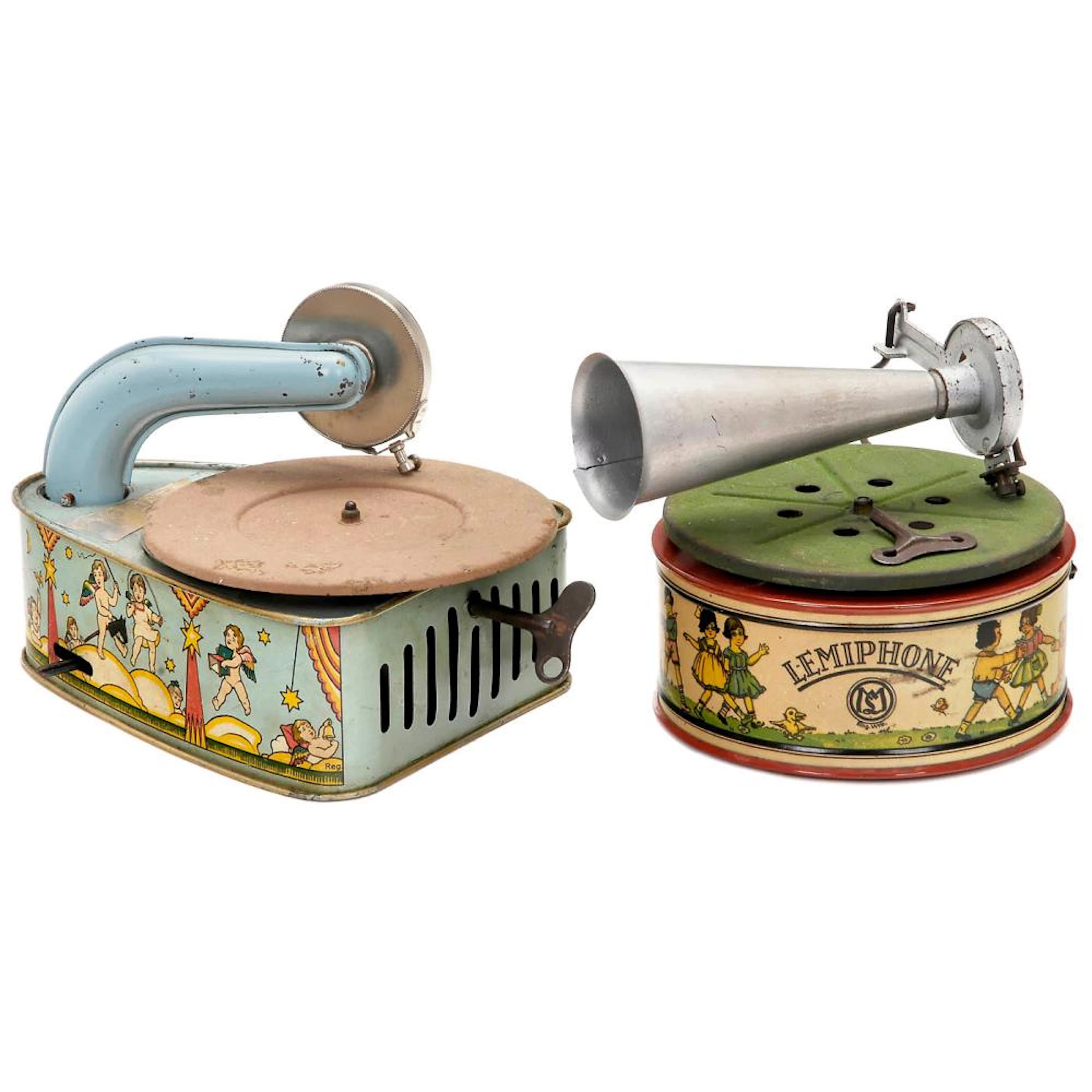 2 Toy Gramophones, c. 1925