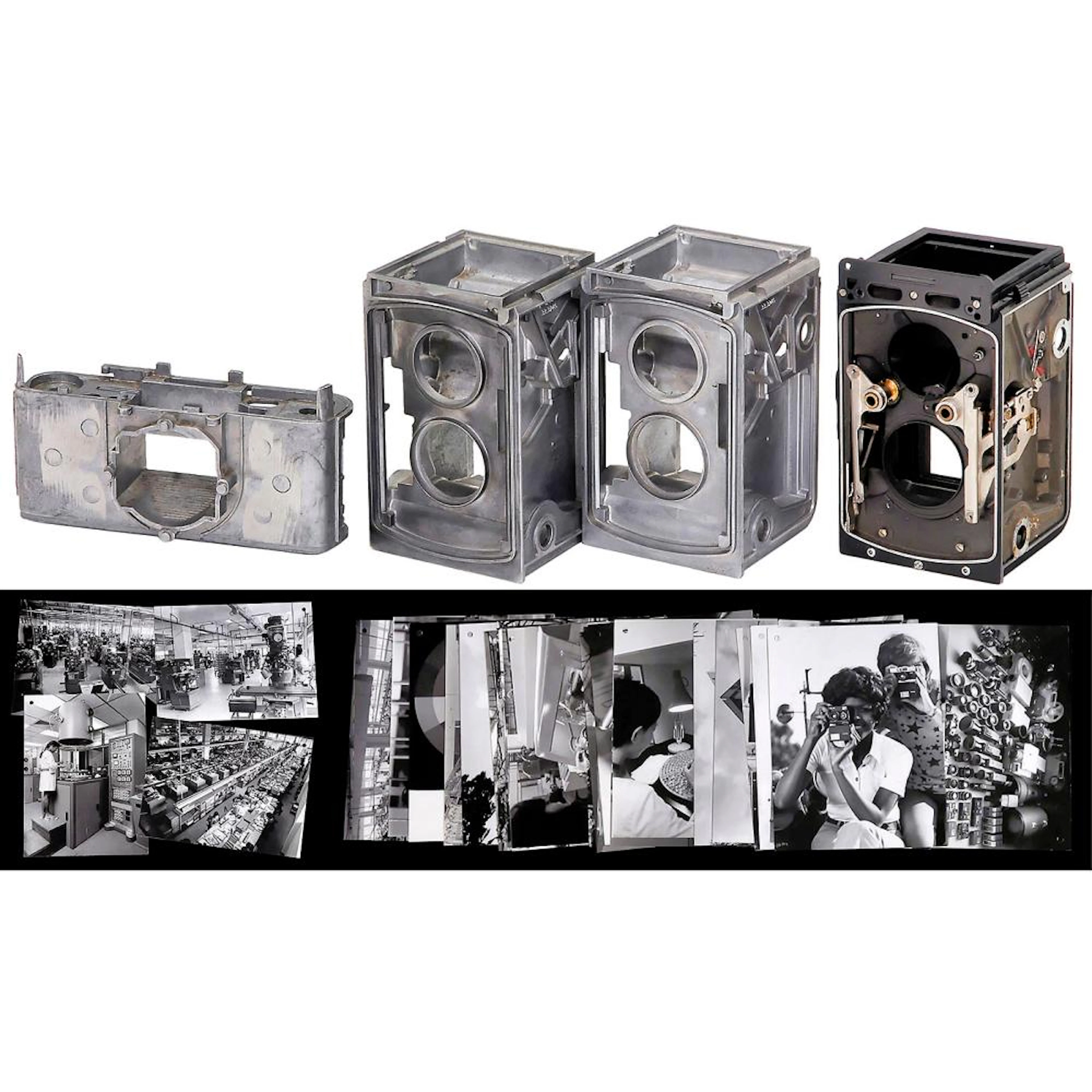 3 Camera Castings and 30 Rollei Factory Photos