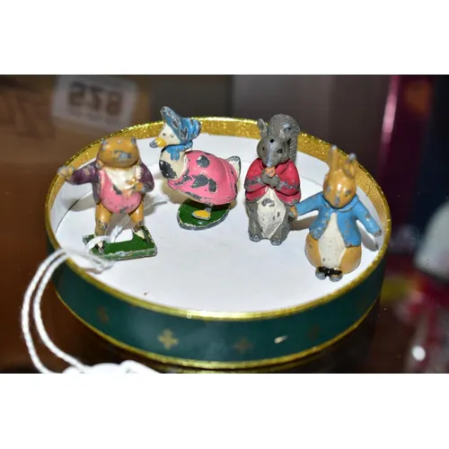 A SET OF TIMPO CAST LEAD PETER RABBIT FIGURES, Peter Rabbit,... | Barnebys