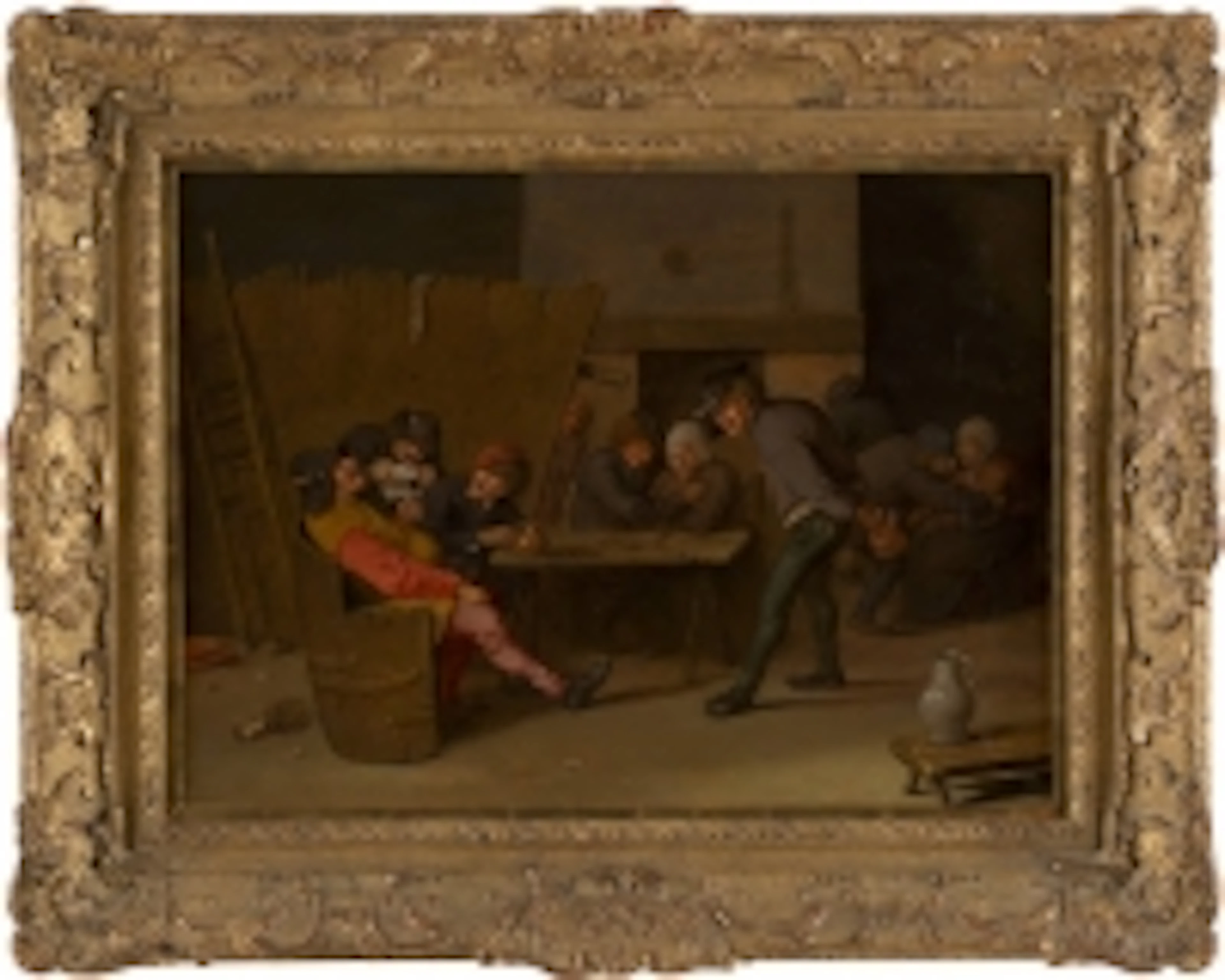 WILDES TREIBEN MIT ZECHENDEN BAUERN IM GASTHAUS