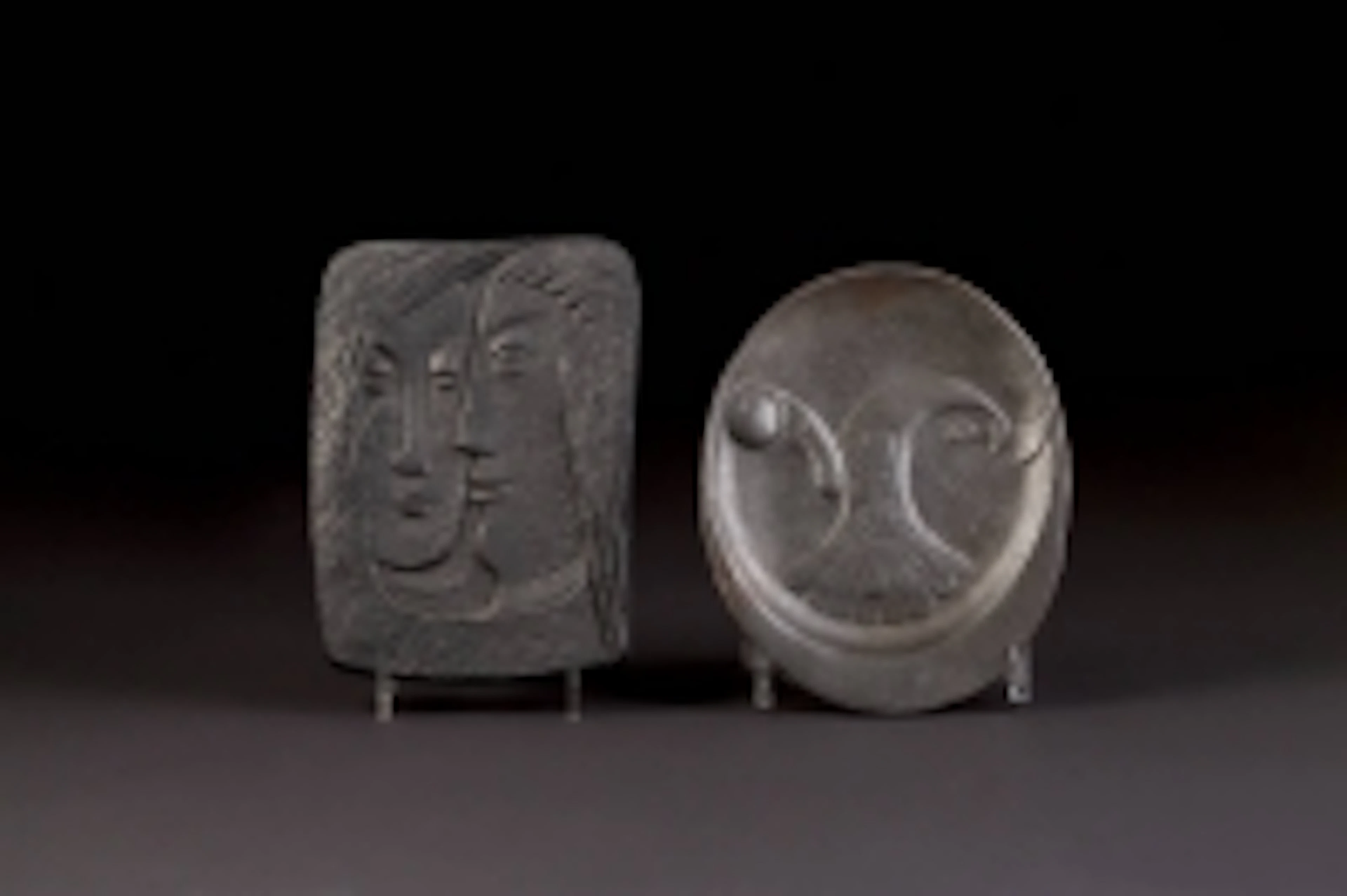 EWALD MATARÉ 1887 Aachen - 1965 Büderich TELLER MIT HAHN Eisengu