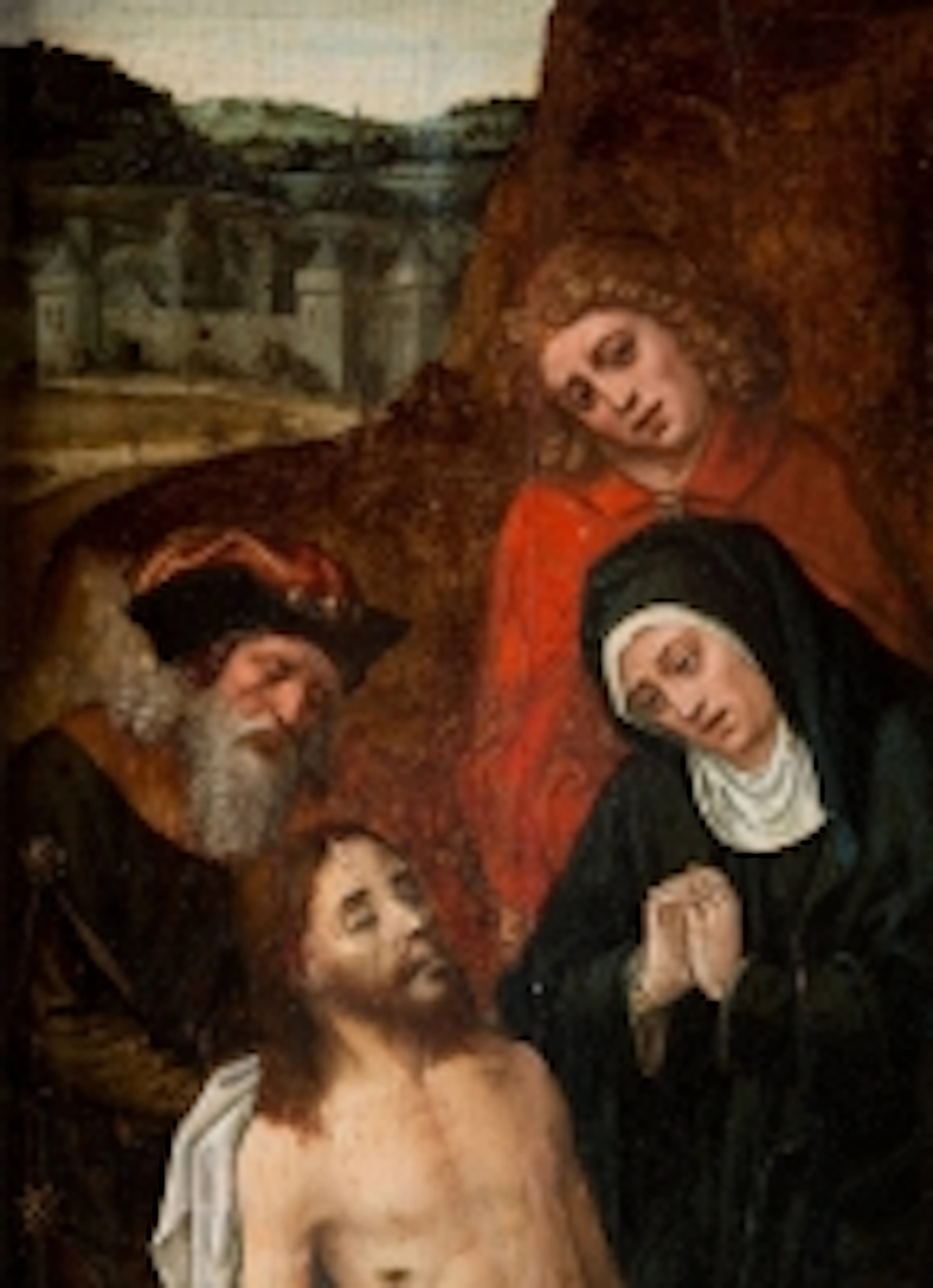 BEWEINUNG CHRISTI MIT MARIA, JOHANNES UND NIKODEMUS