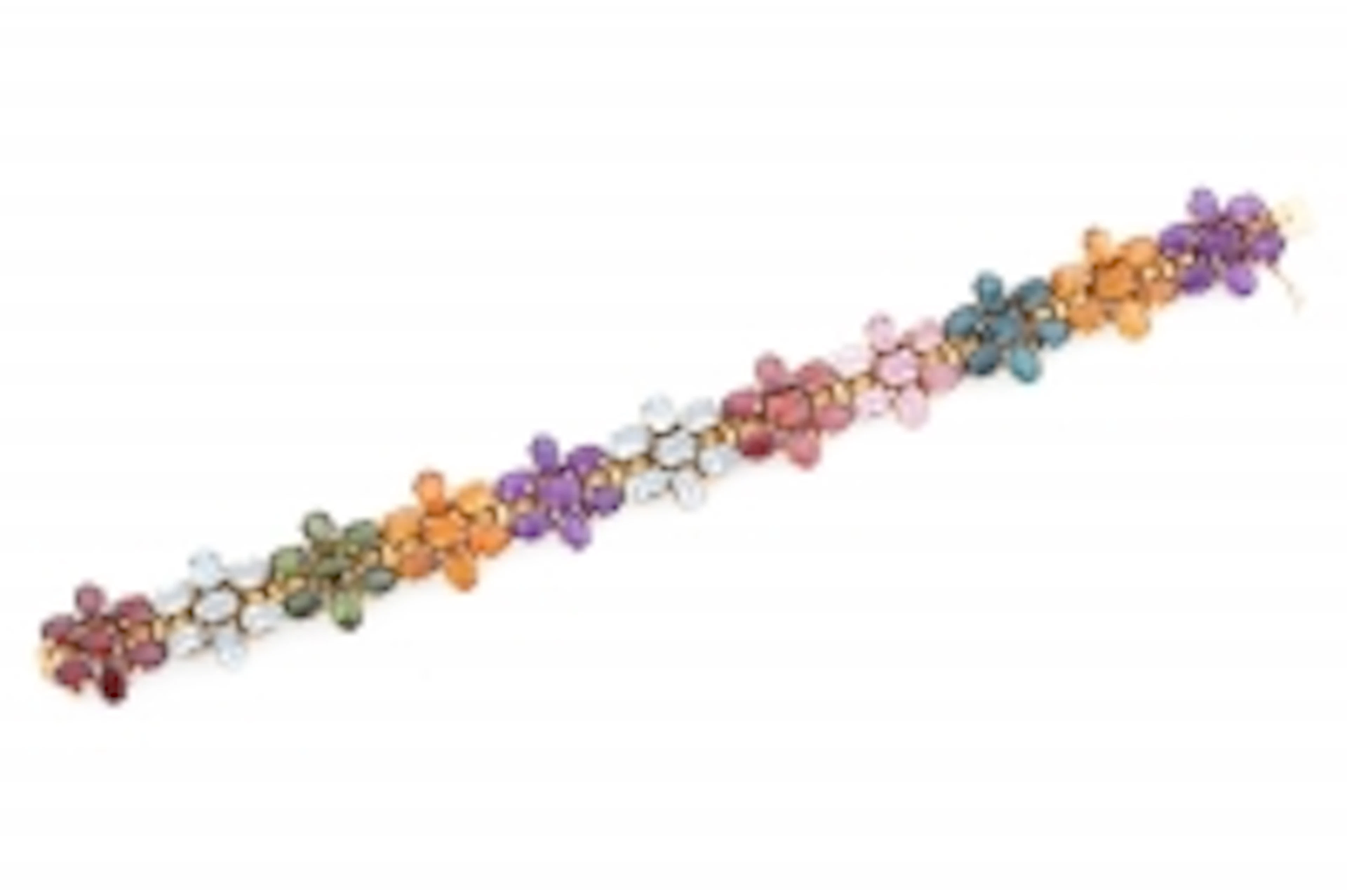 ARMBAND MIT MULTICOLOR-EDELSTEINBESATZ