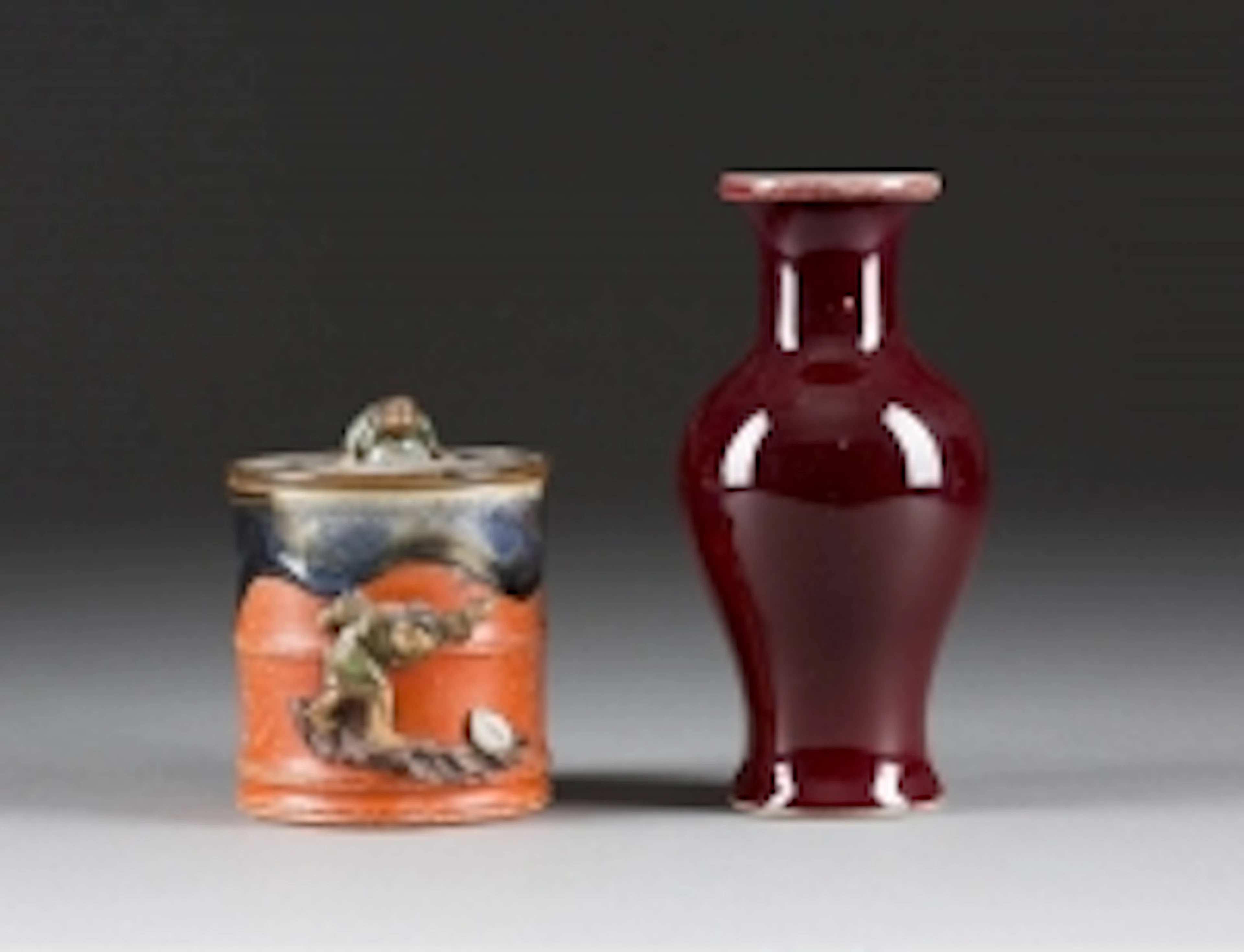VASE UND DECKELDOSE