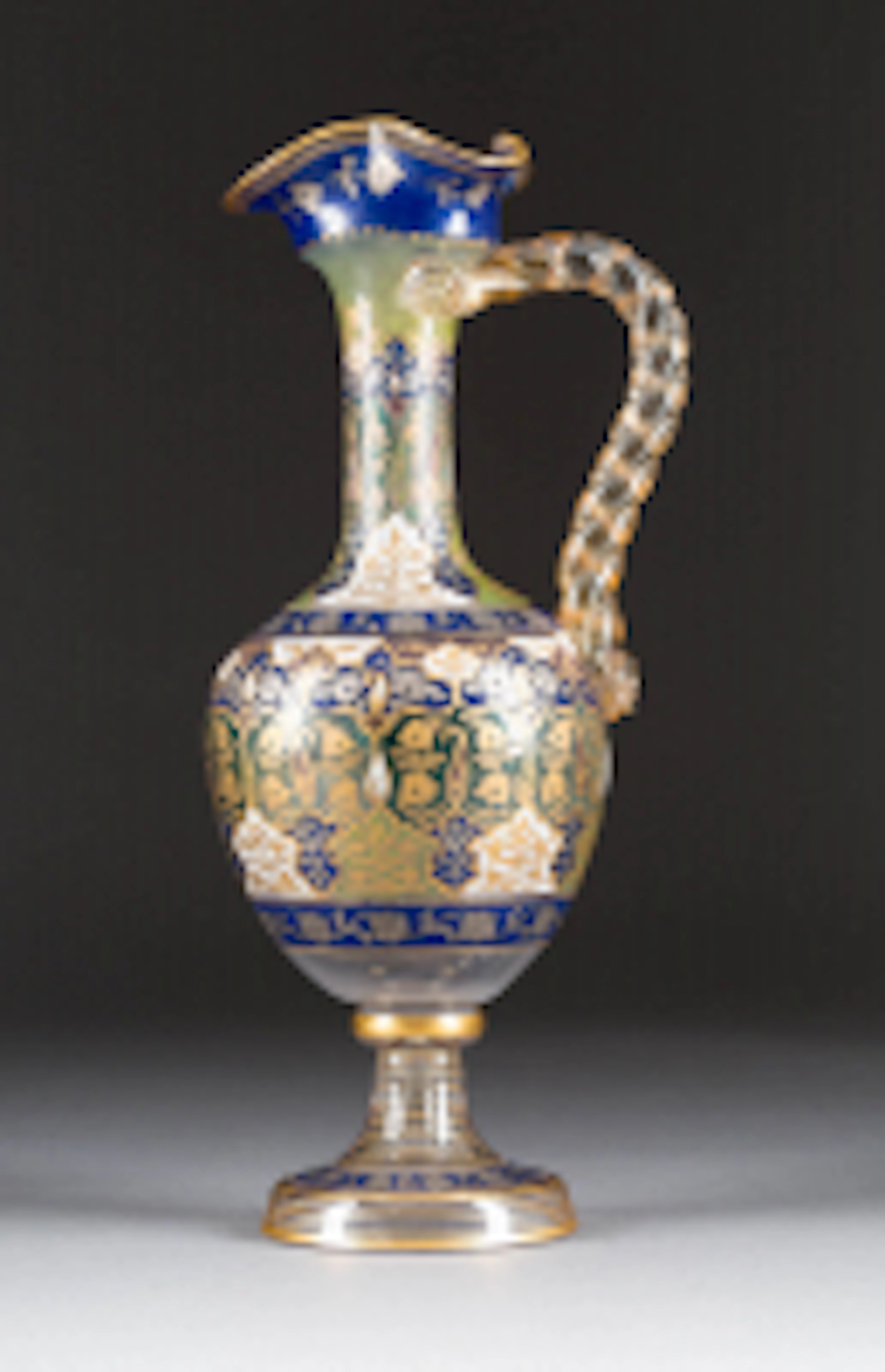 KARAFFE 'JODHPUR' Böhmen, Petersdorf, Fritz Heckert, um 1900