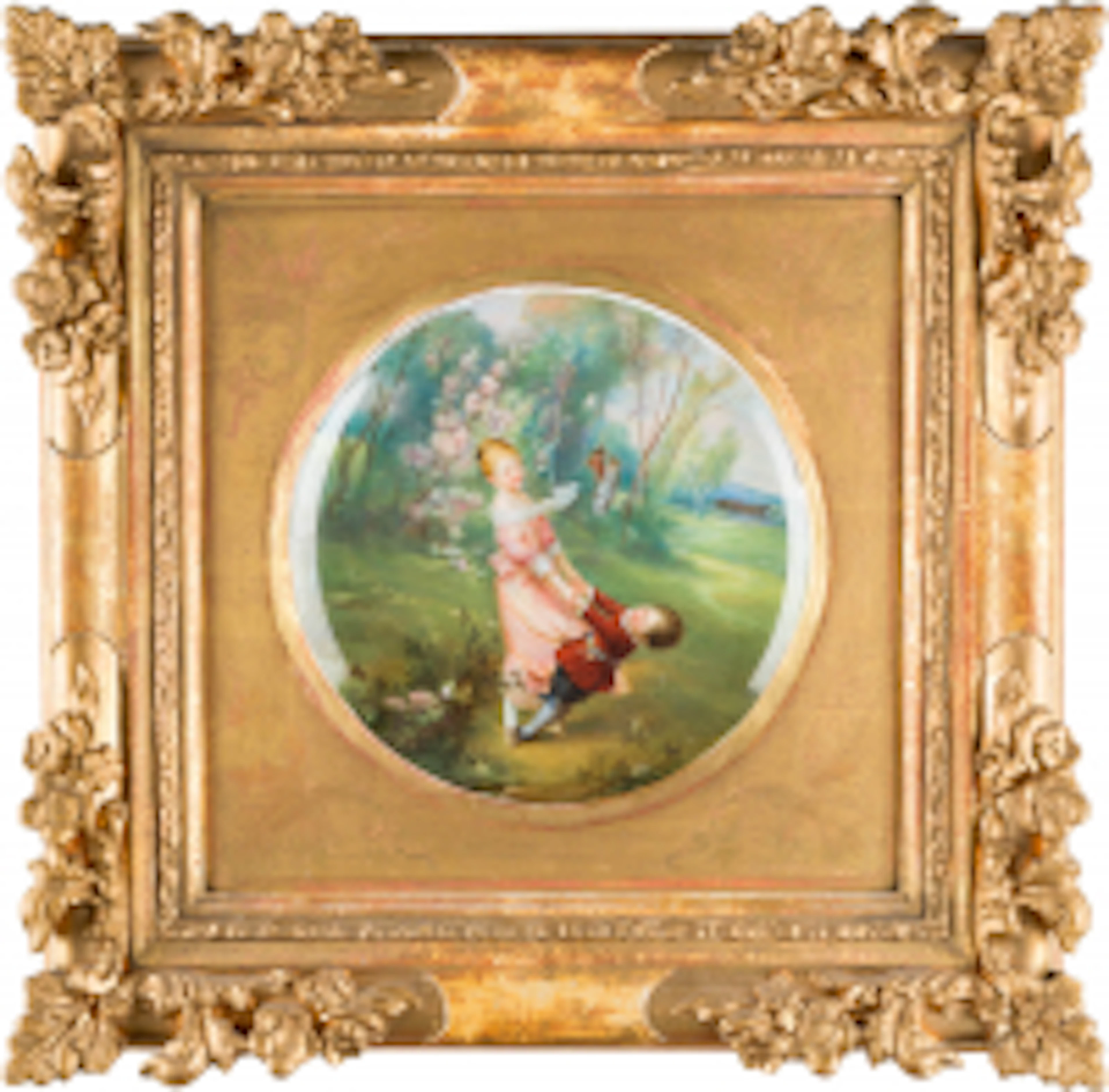TELLER MIT SPIELENDEN KINDERN Deutsch, Meissen, 1904-1924 (Form-