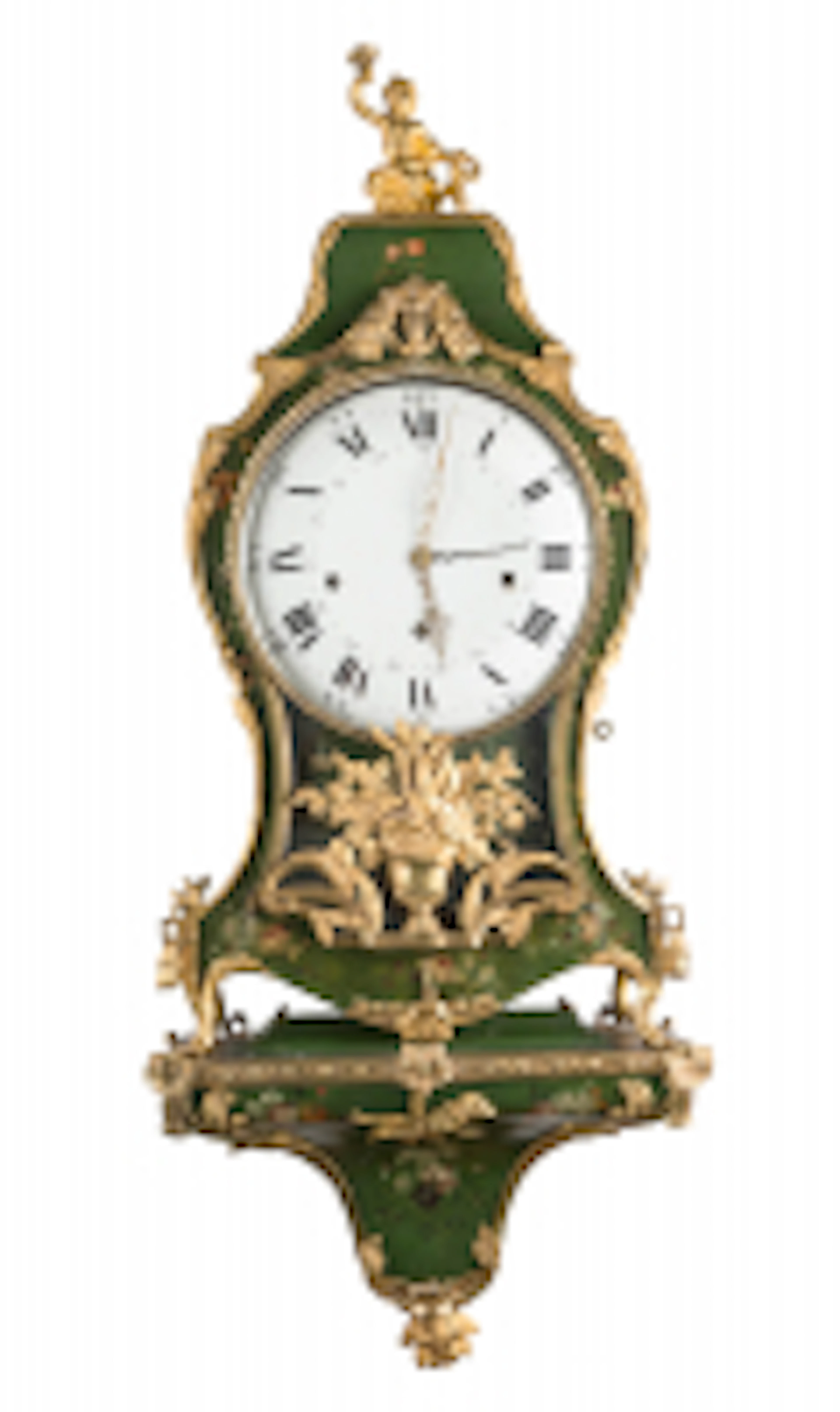 GROSSE PENDULE IM BOULLE-STIL MIT KONSOLE