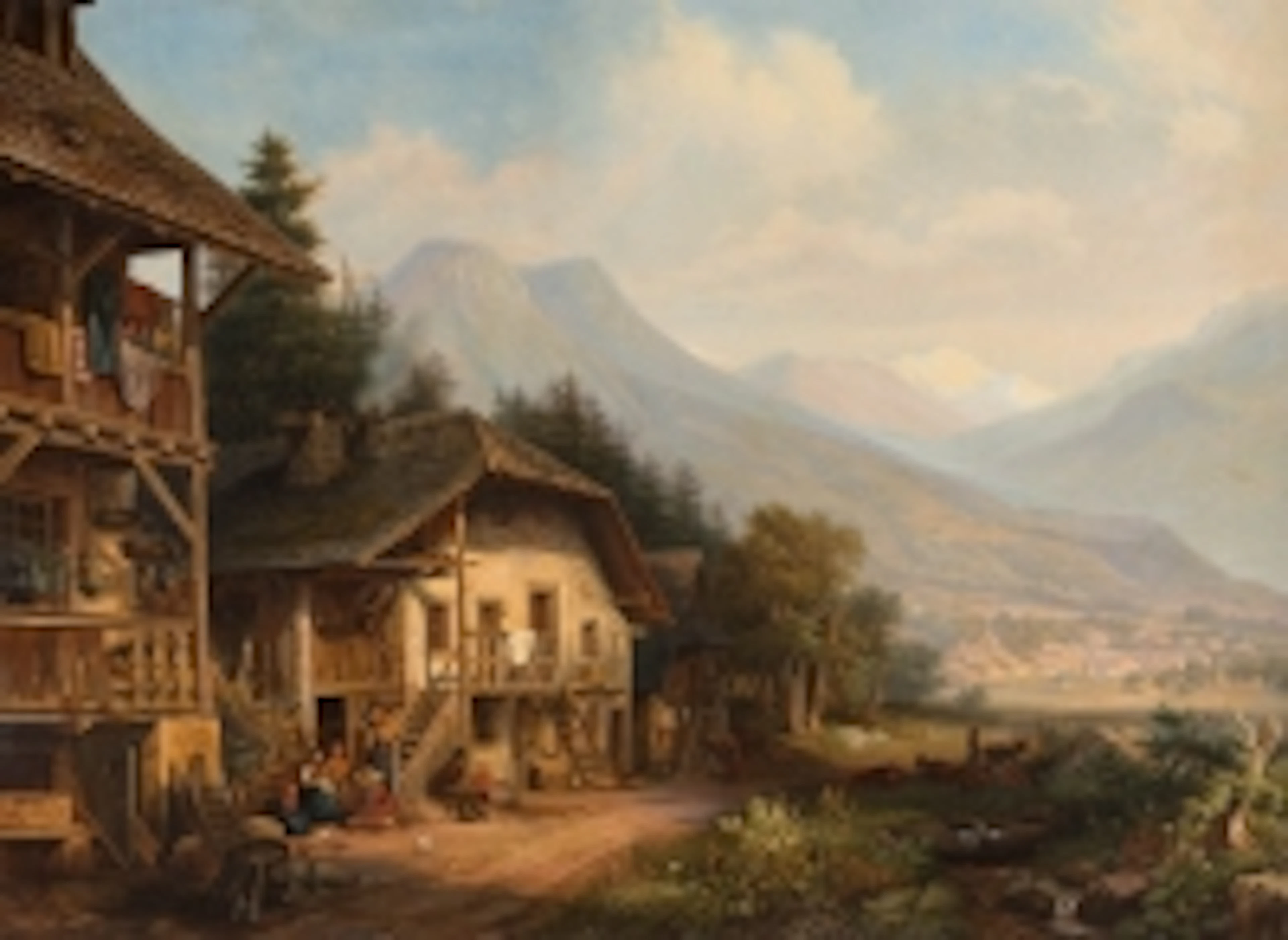 HEINRICH BÜRKEL (UMKREIS) 1802 Pirmasens - 1869 München Voralpin
