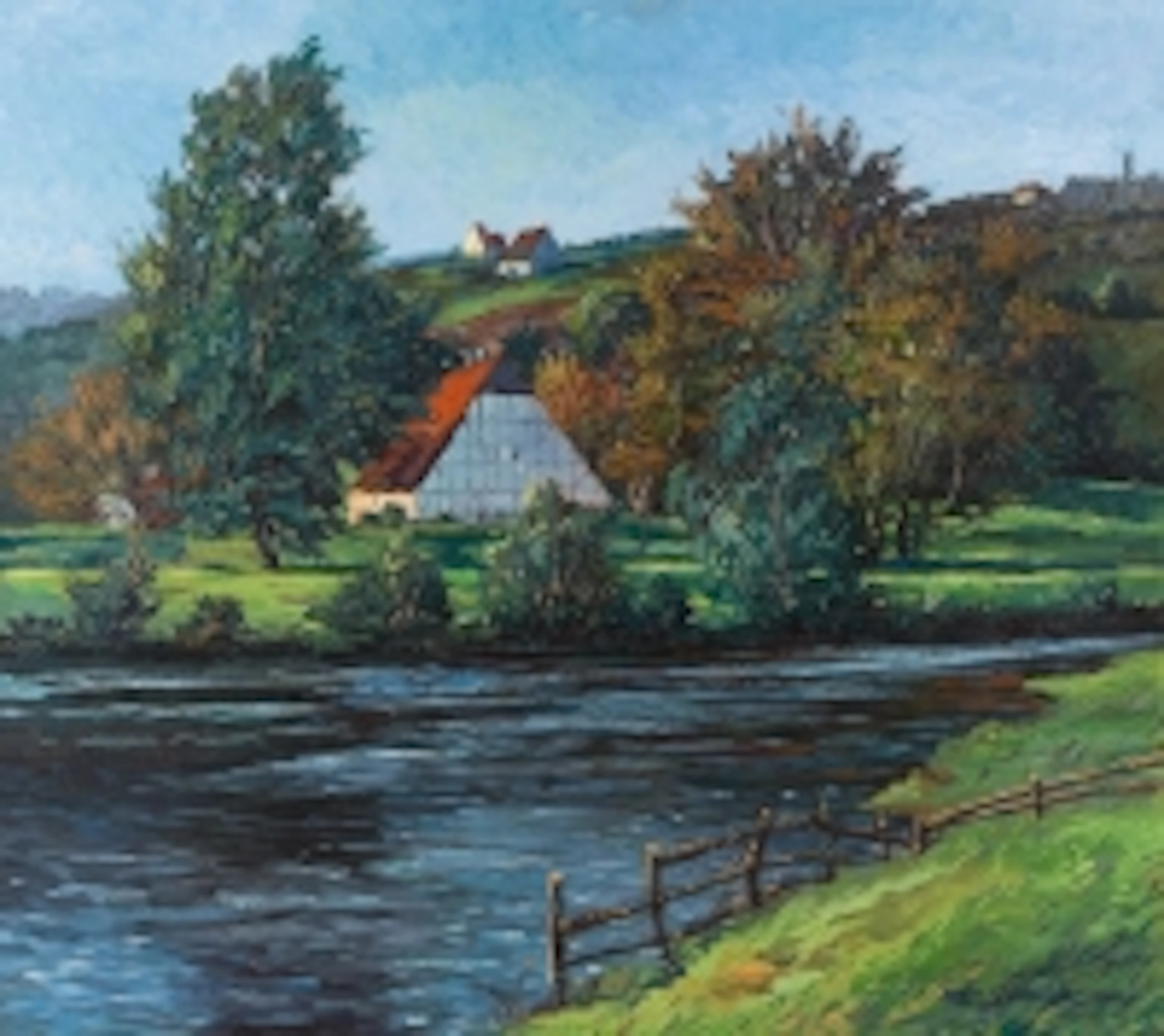 FRITZ GÄRTNER 1882 Aussig - 1958 München Oktobersonne an der Ruh