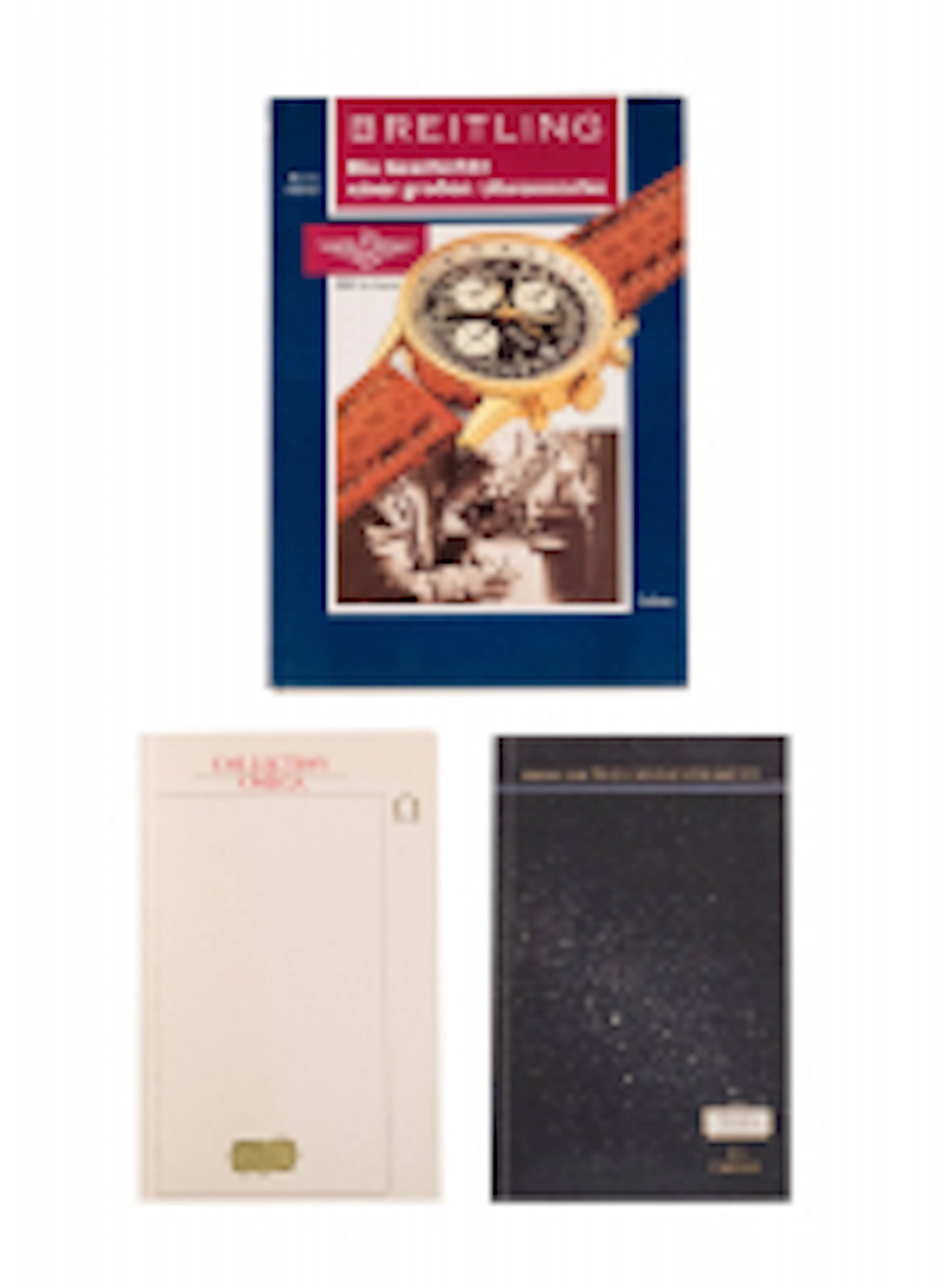 KONVOLUT AUS ACHT UHRENBÜCHERN, U.A. 'OMEGA' UND 'IWC SCHAFFHAUS