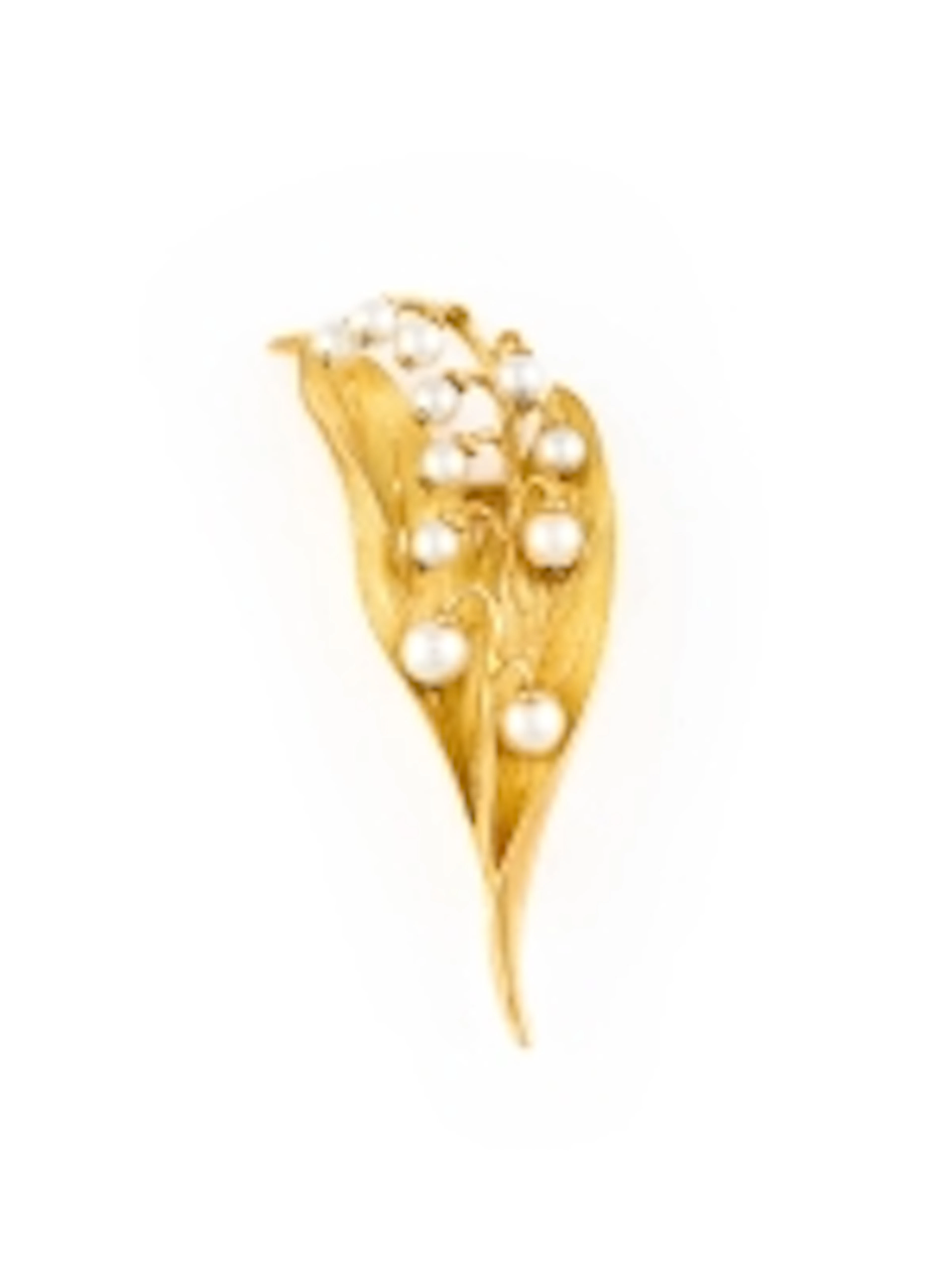 MAIGLÖCKCHEN-BROSCHE - LILY OF THE VALLEY