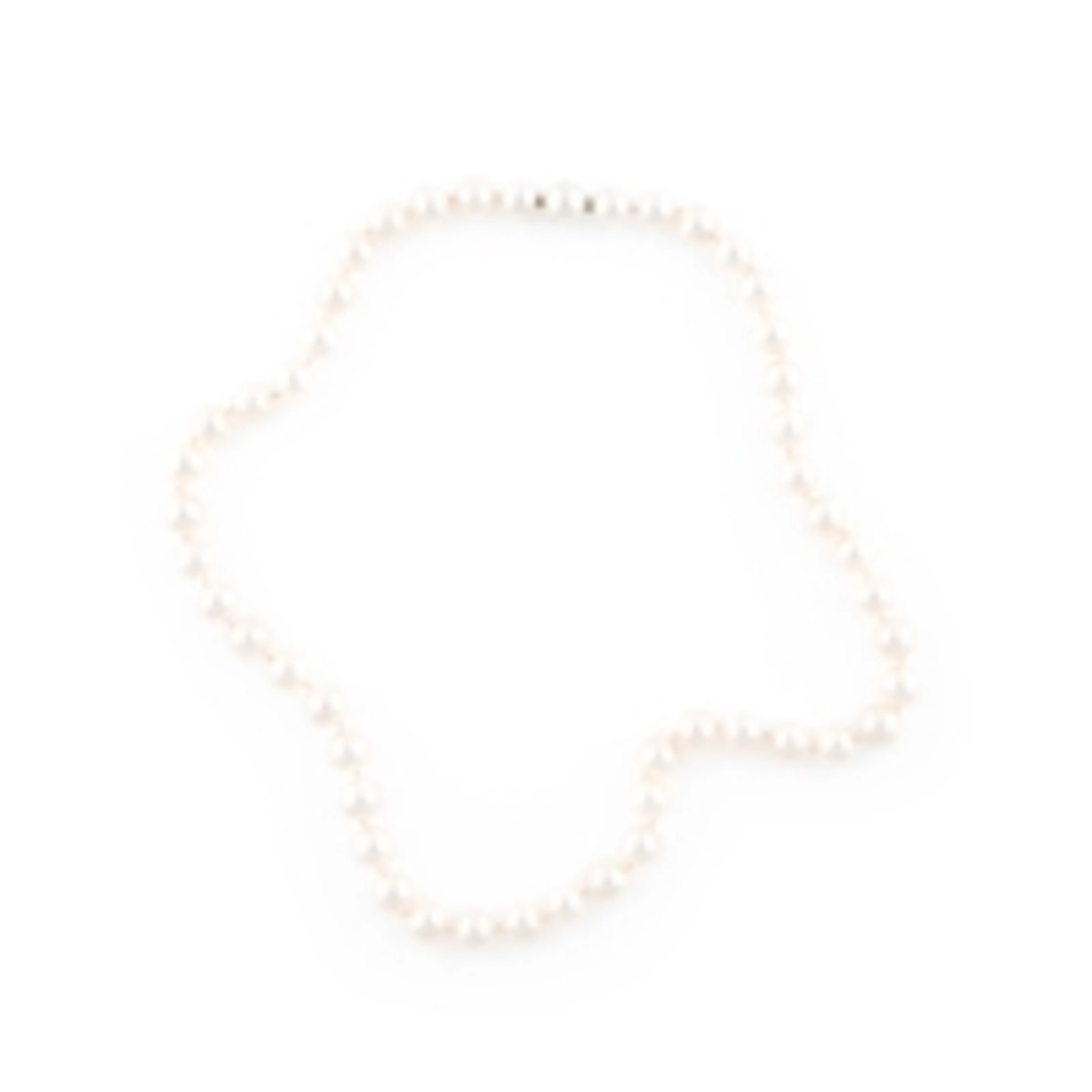 PERLCOLLIER L. 46 cm, Ges.-Gew. ca. 39,8 g. 48 Perlen, D. jeweil