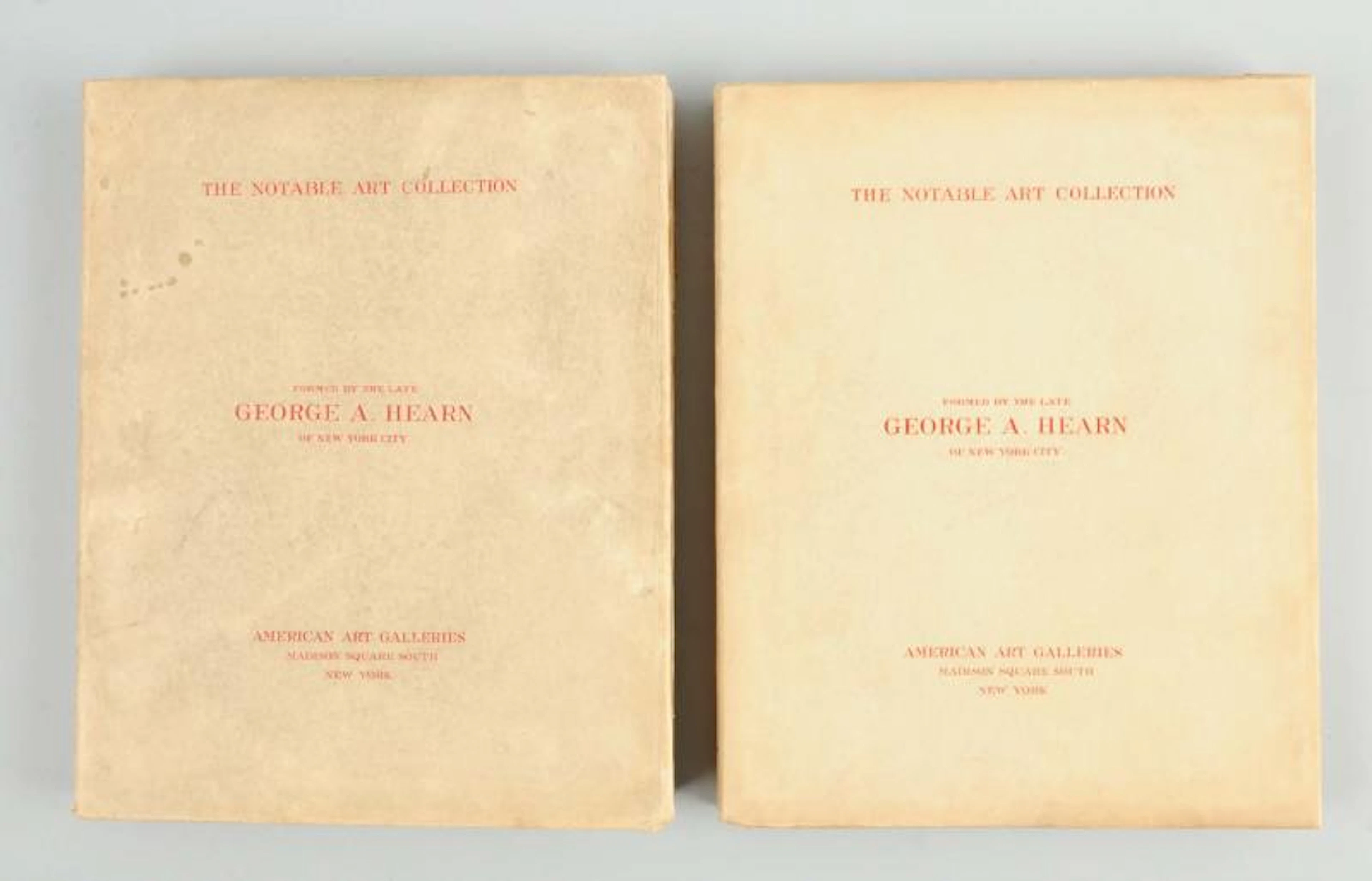 George A. Hearn Art Collection Auction Catalog.