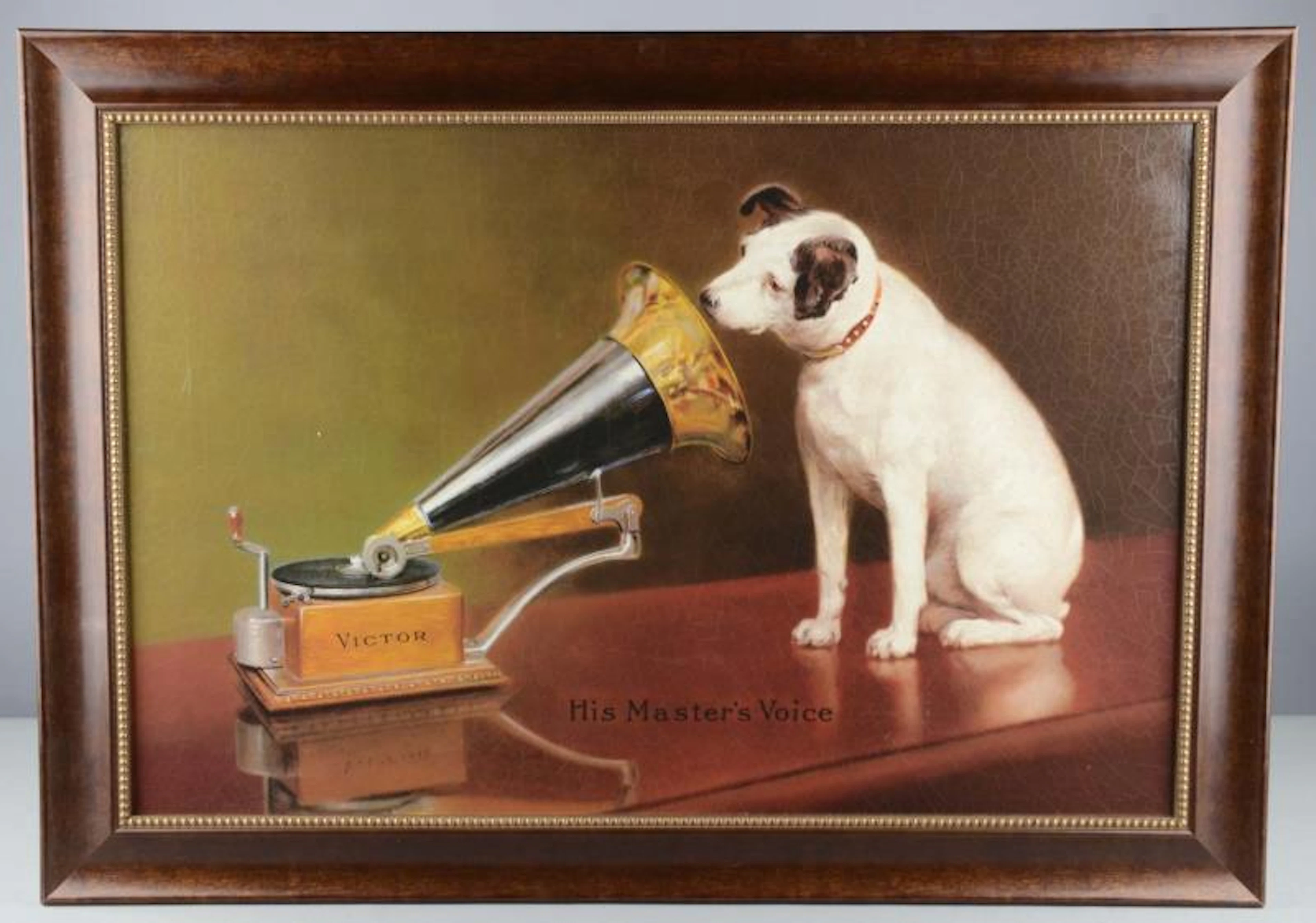 Victor His Master's Voice Nipper Painting