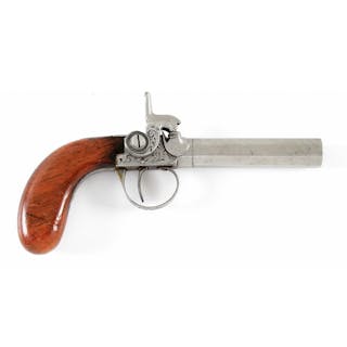 (A) ENGRAVED PERCUSSION PISTOL.