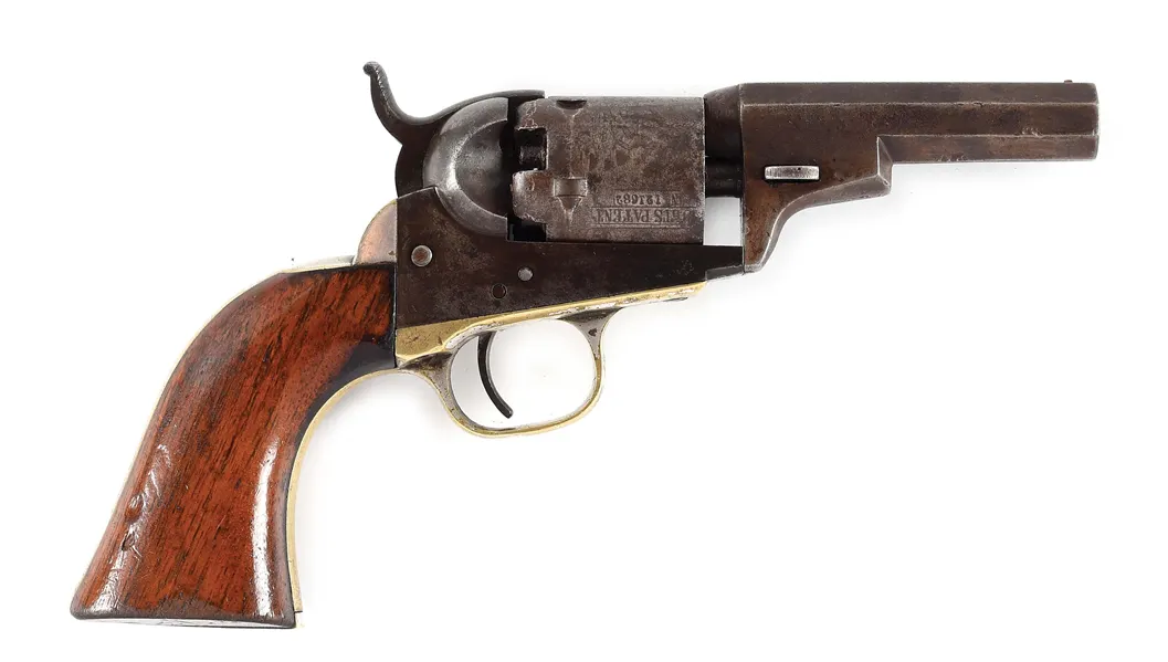 Denix Deko Waffe Colt Model Pocket 1849 "Wells Fargo, Schwarz